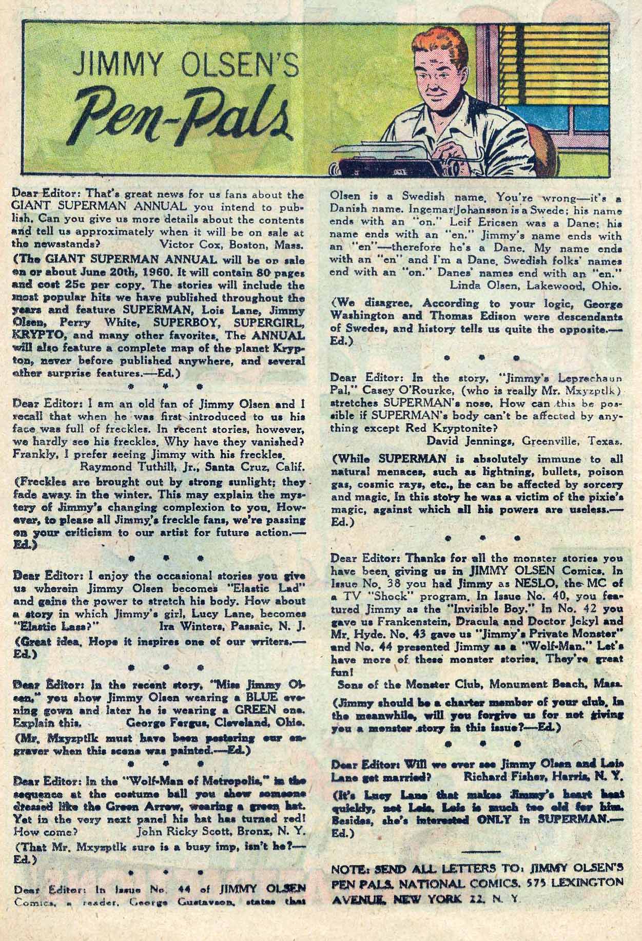 Read online Superman's Pal Jimmy Olsen comic -  Issue #46 - 24