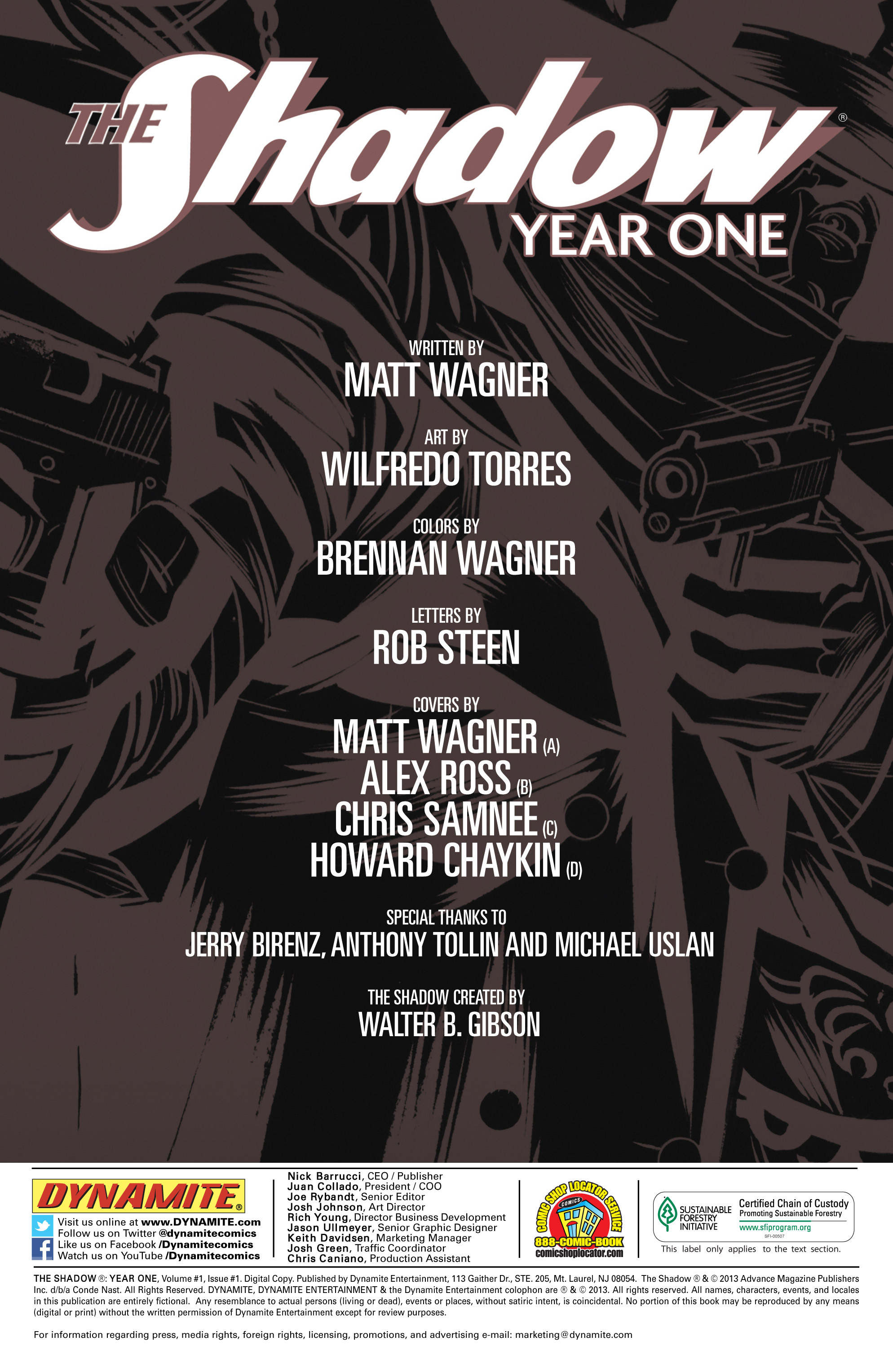 Read online The Shadow: Year One comic -  Issue #1 - 5