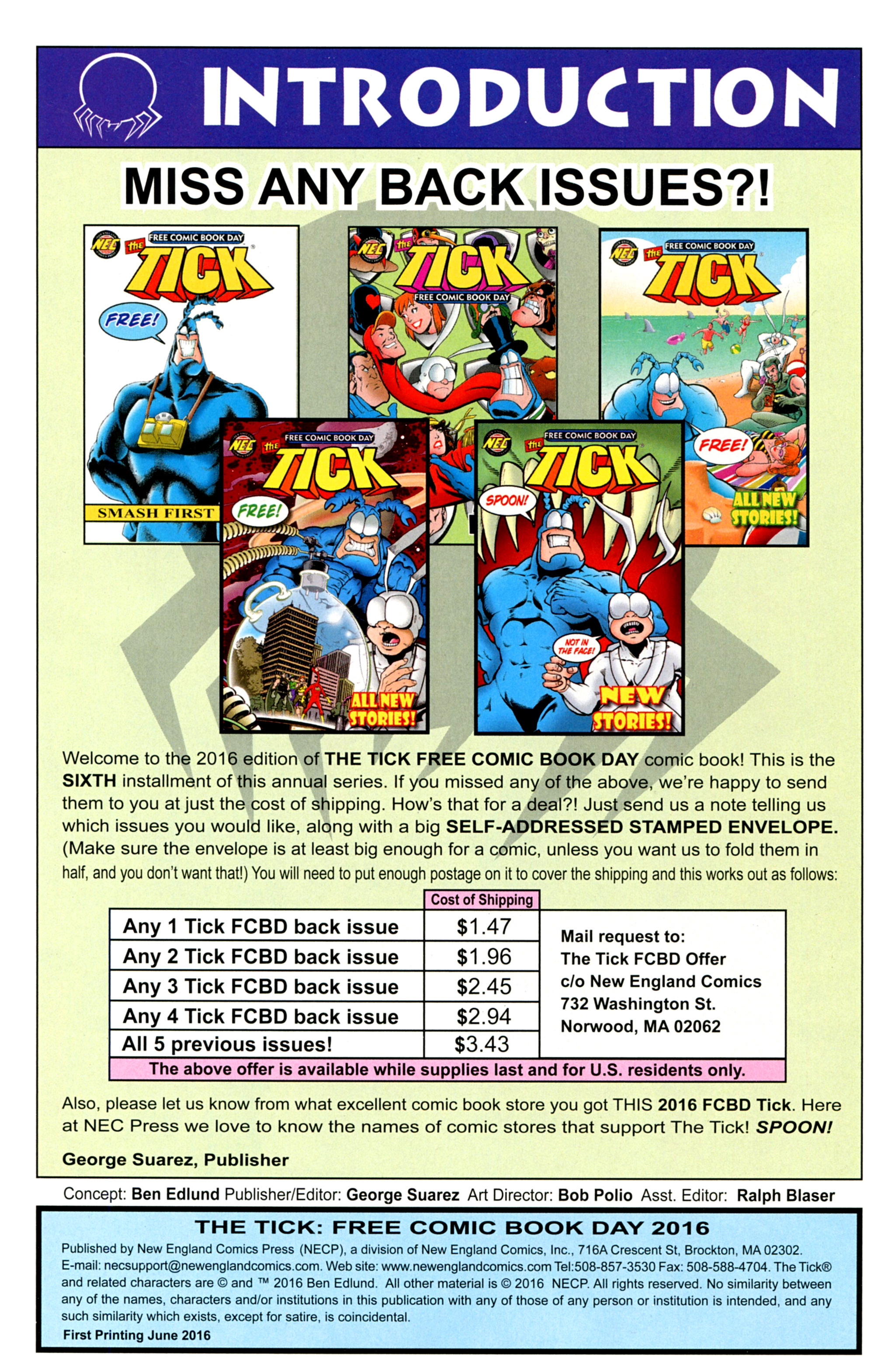 Read online Free Comic Book Day 2016 comic -  Issue # The Tick - 2