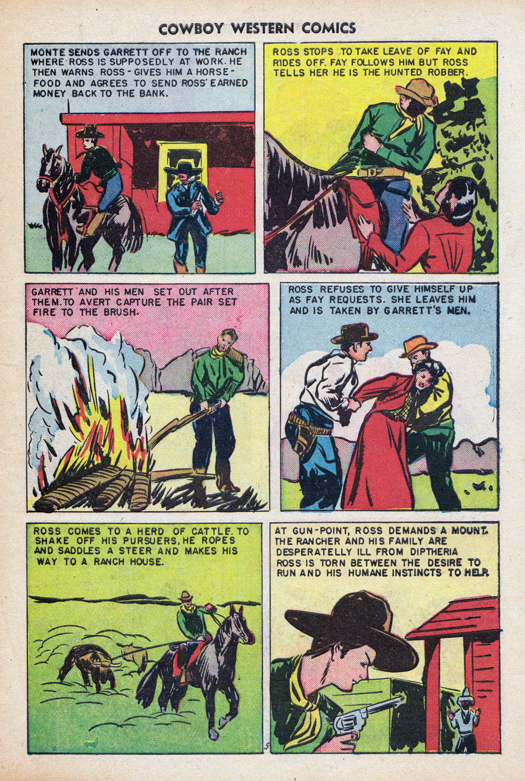 Read online Cowboy Western Comics (1948) comic -  Issue #24 - 7