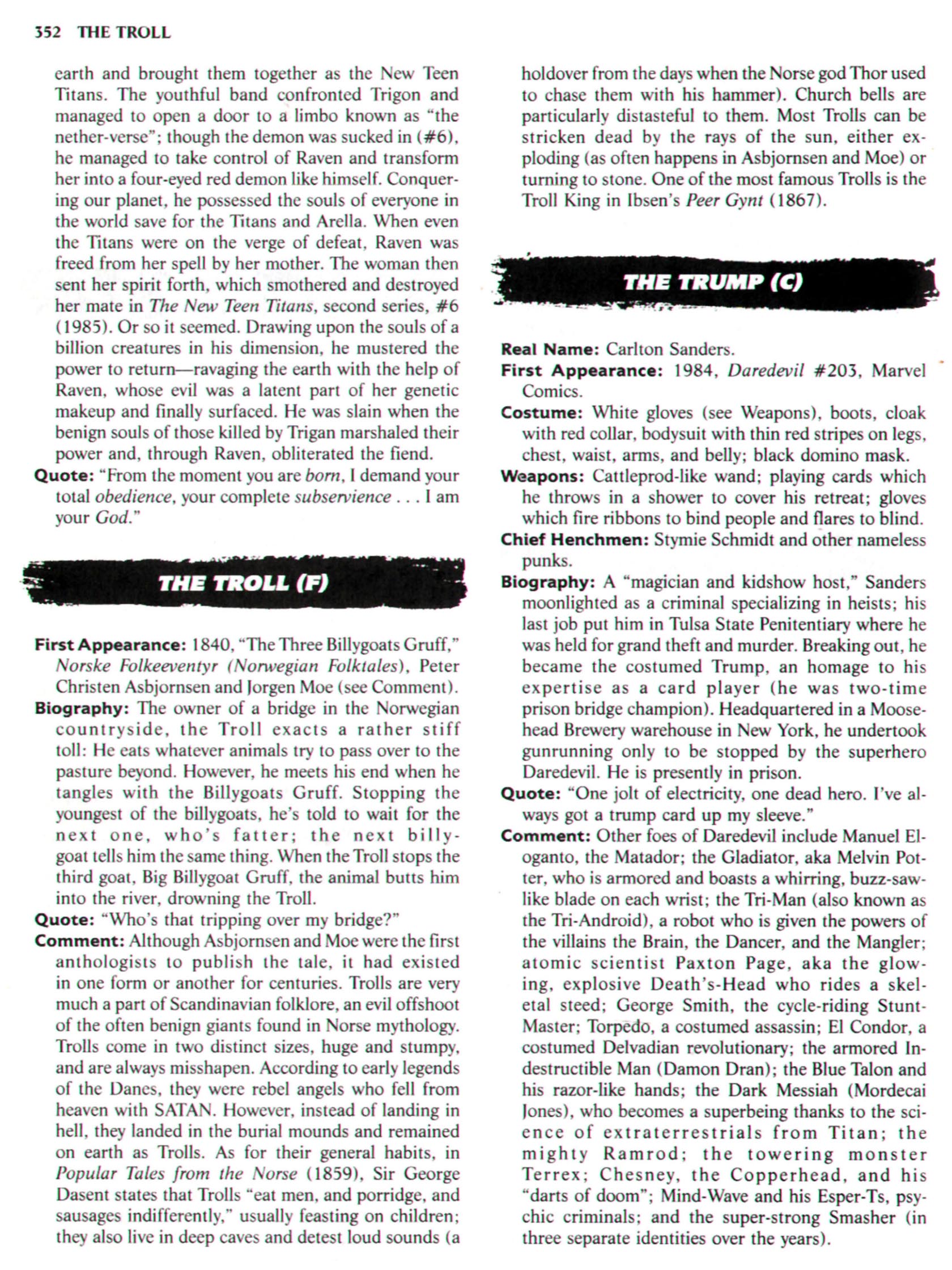 Read online The Encyclopedia of Super Villains comic -  Issue # TPB (Part 2) - 143