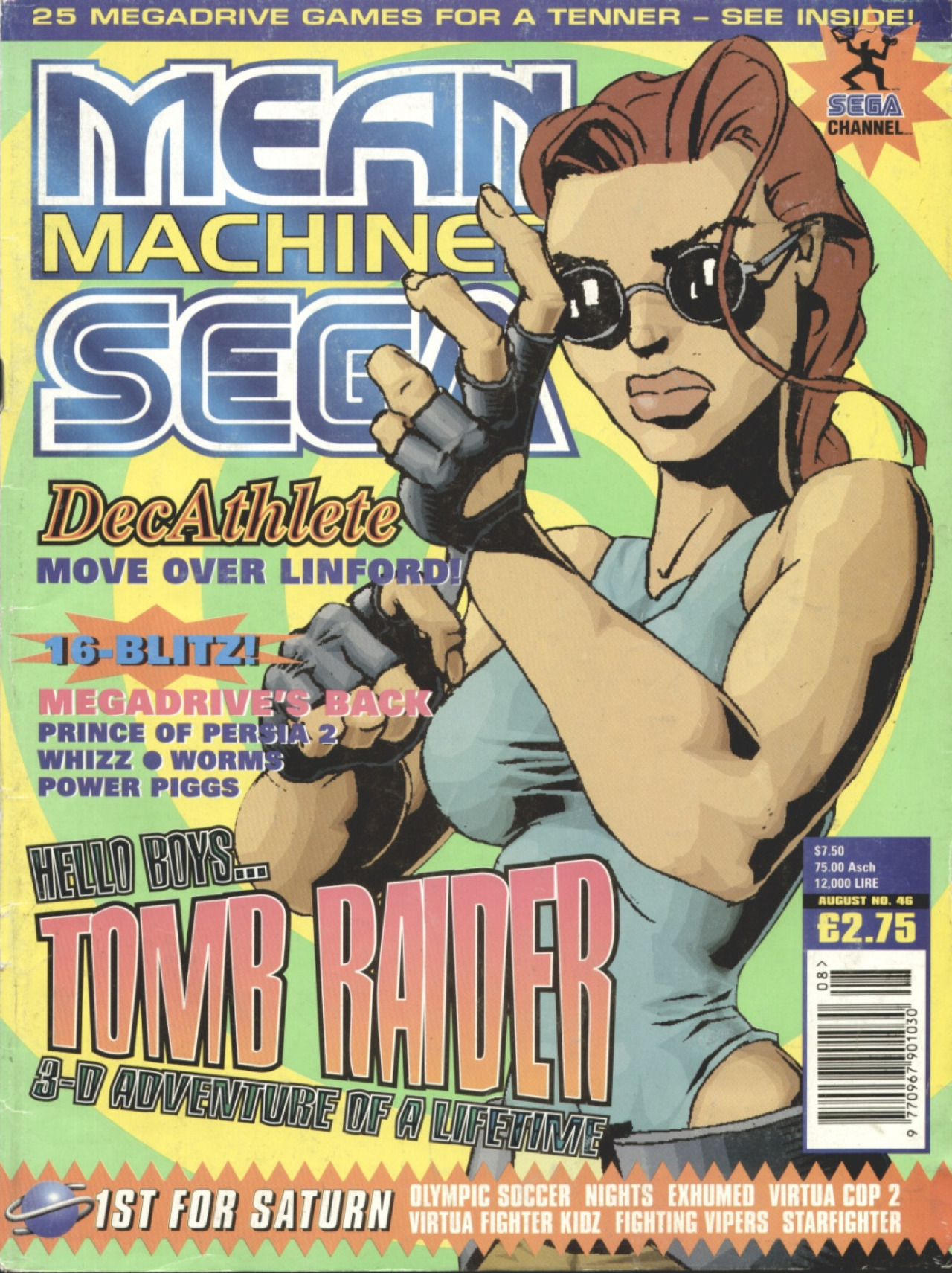 Read online Tomb Raider Comic Debuts in Mean Machines SEGA comic -  Issue # Full - 1