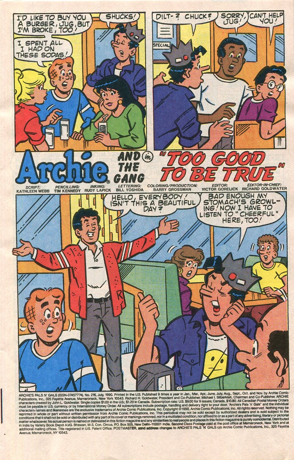 Read online Archie's Pals 'N' Gals (1952) comic -  Issue #216 - 3