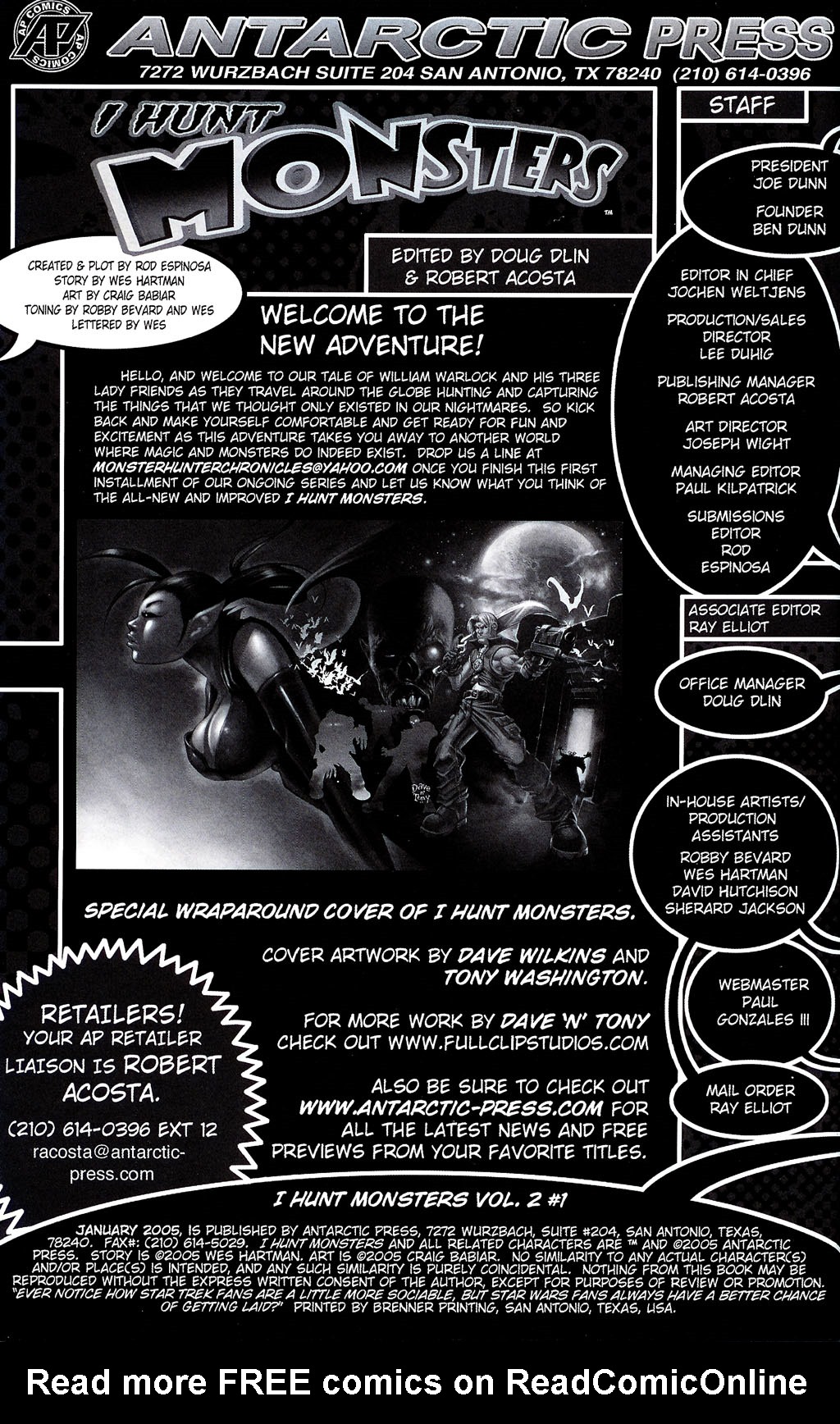 Read online I Hunt Monsters comic -  Issue #1 - 2
