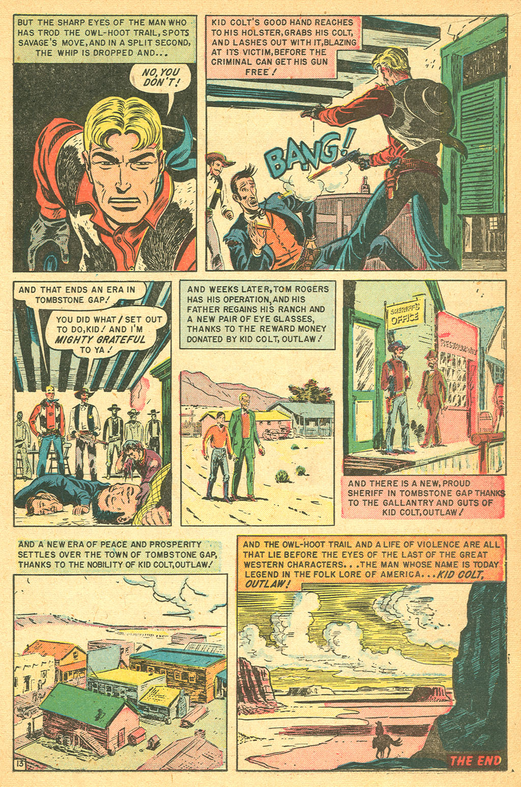 Read online Kid Colt Outlaw comic -  Issue #3 - 16