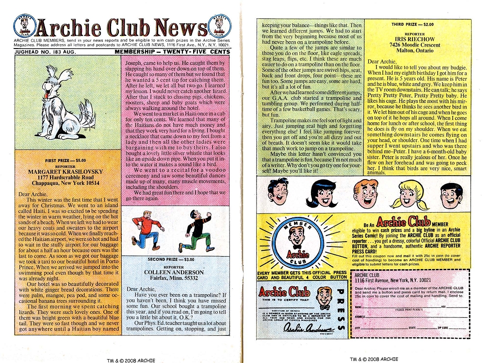 Read online Jughead (1965) comic -  Issue #183 - 6