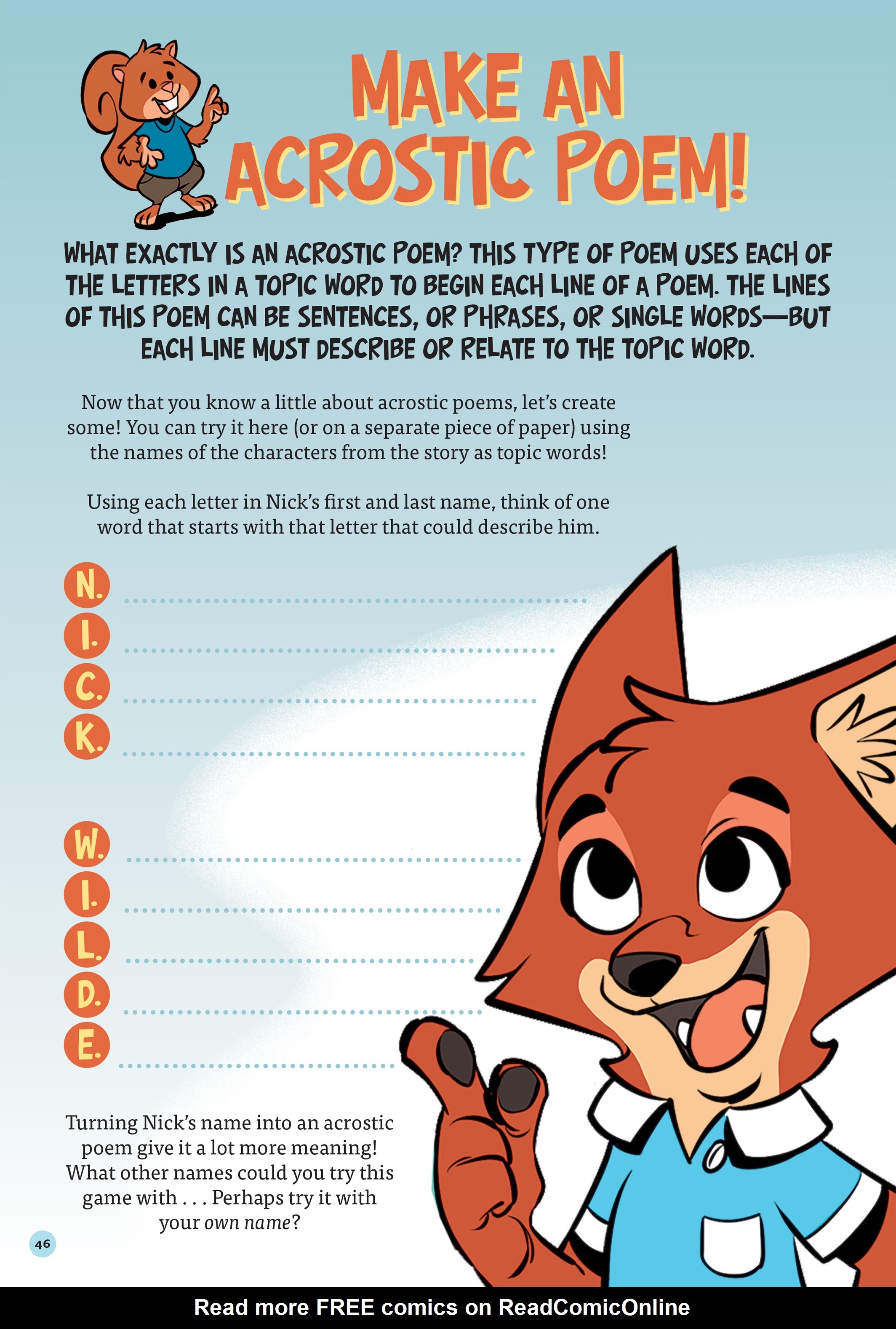 Read online Disney Zootopia: Family Night comic -  Issue # Full - 43