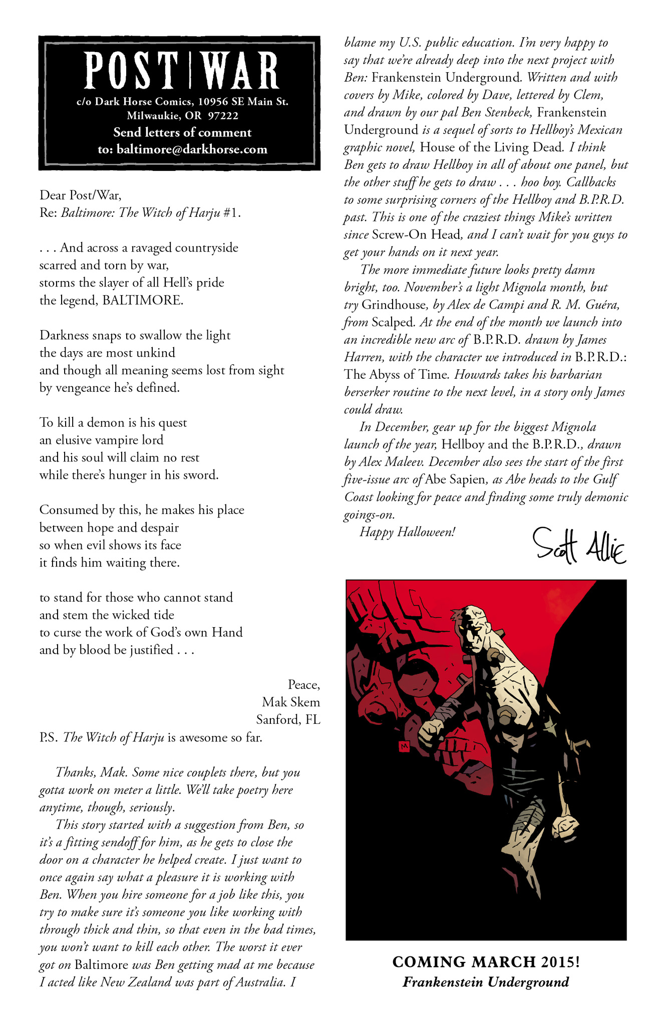 Read online Baltimore: The Wolf and the Apostle comic -  Issue #1 - 29