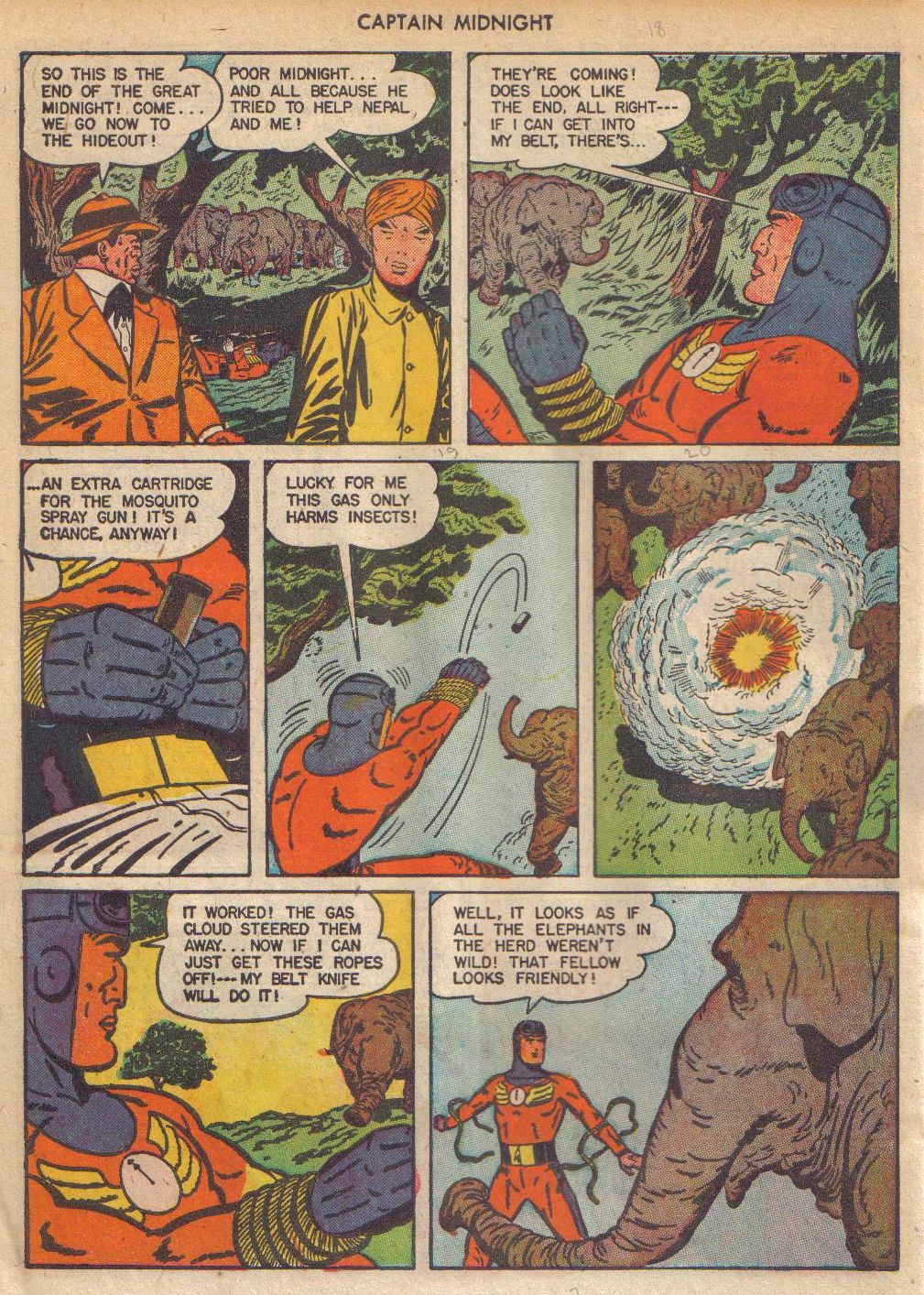 Read online Captain Midnight (1942) comic -  Issue #42 - 46