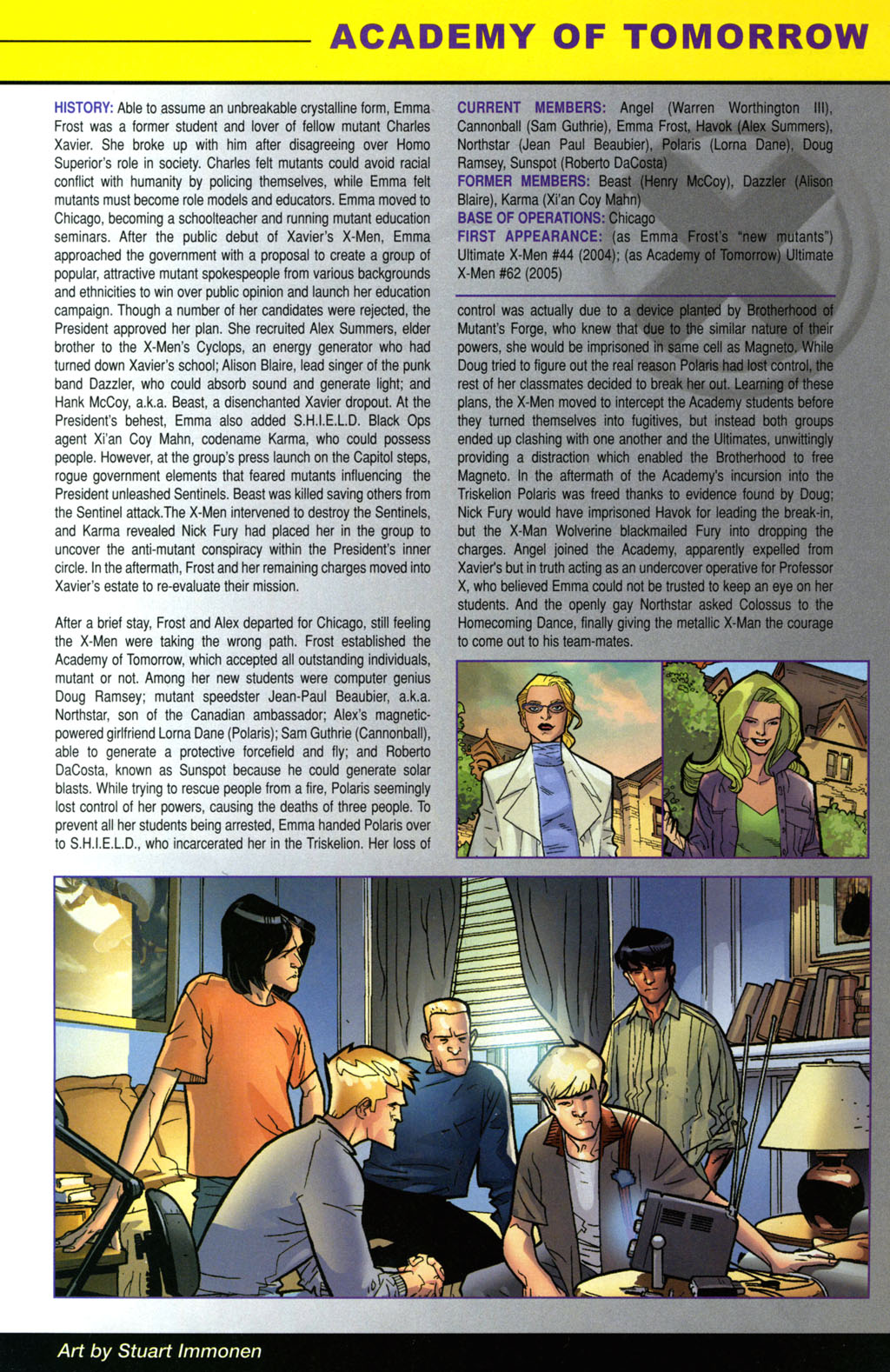 Read online Official Handbook of the Ultimate Marvel Universe: The Ultimates & X-Men 2005 comic -  Issue # Full - 3