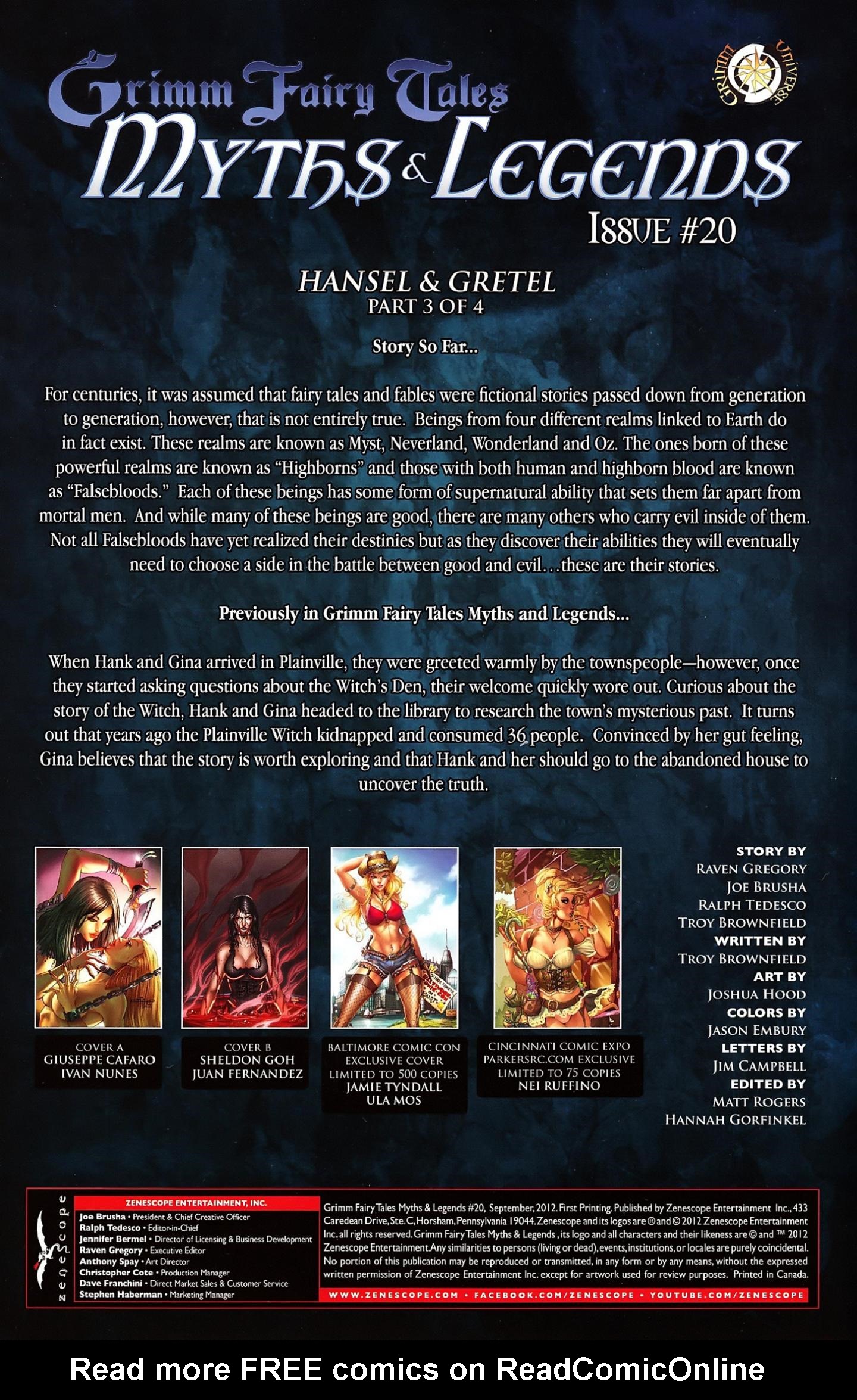 Read online Grimm Fairy Tales: Myths & Legends comic -  Issue #20 - 5