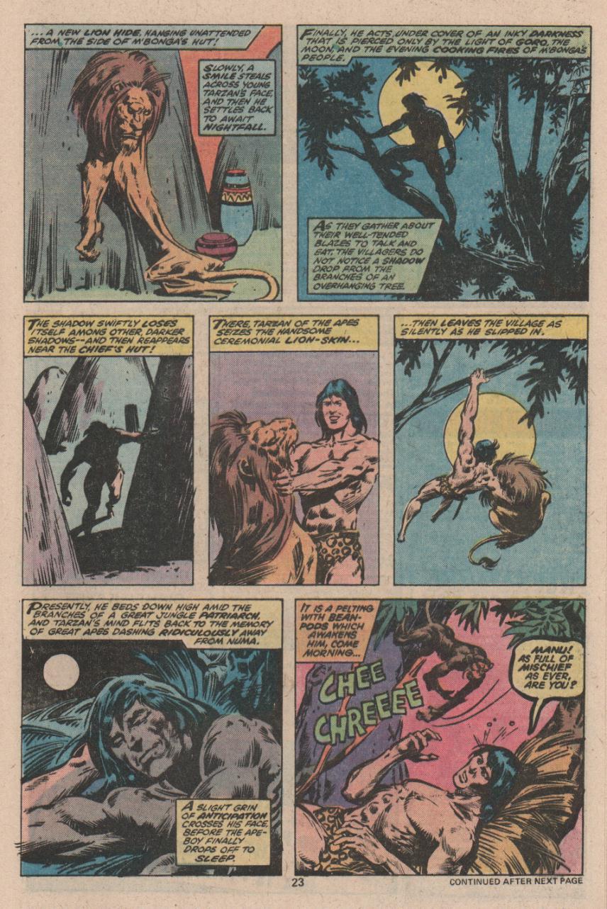 Read online Tarzan (1977) comic -  Issue #12 - 14