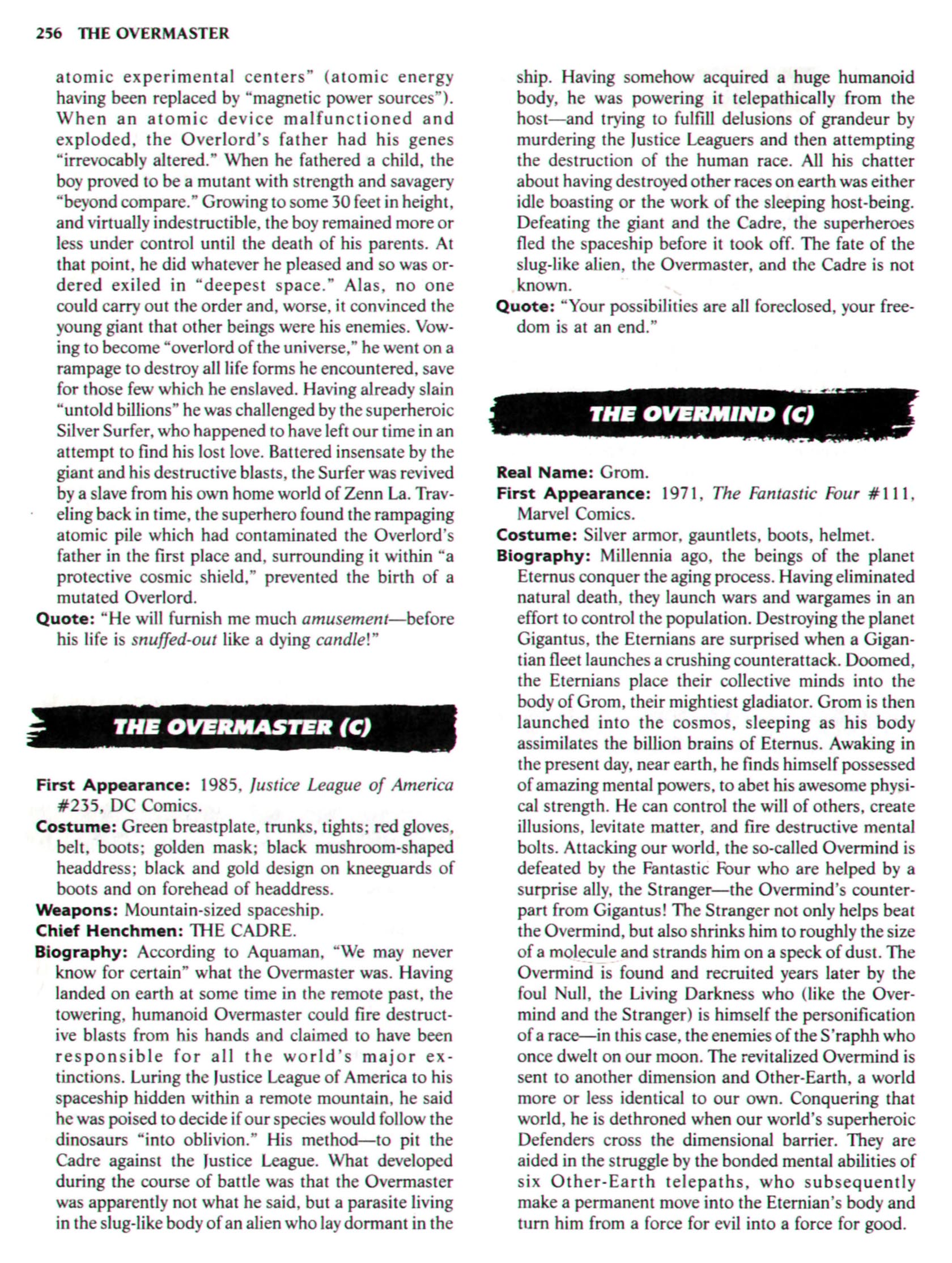 Read online The Encyclopedia of Super Villains comic -  Issue # TPB (Part 2) - 31