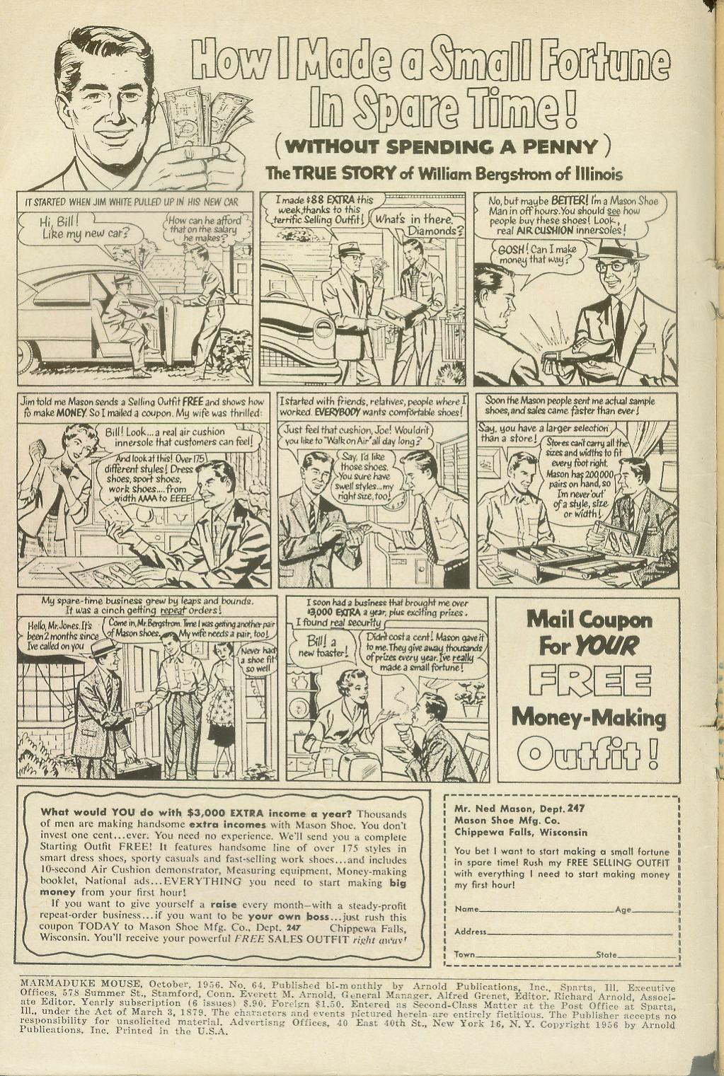 Read online Marmaduke Mouse comic -  Issue #64 - 2
