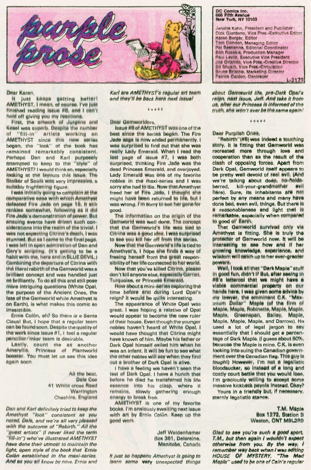 Read online Amethyst (1985) comic -  Issue #12 - 31