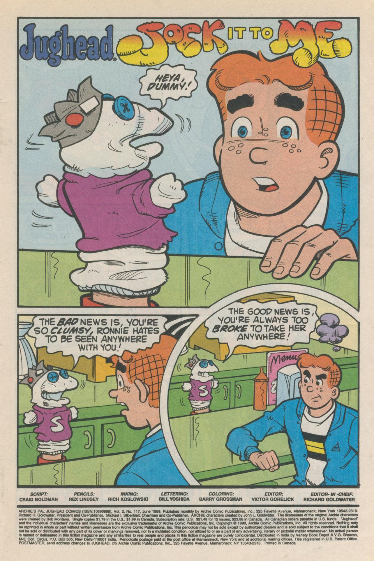 Read online Archie's Pal Jughead Comics comic -  Issue #117 - 3