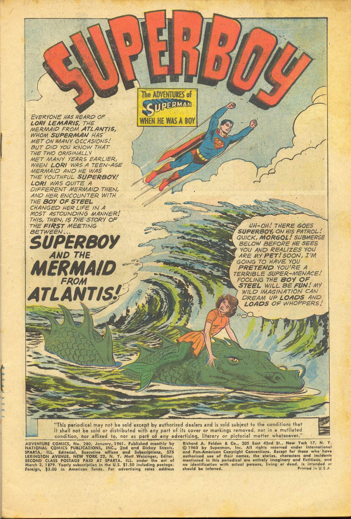 Adventure Comics (1938) 280 Page 2