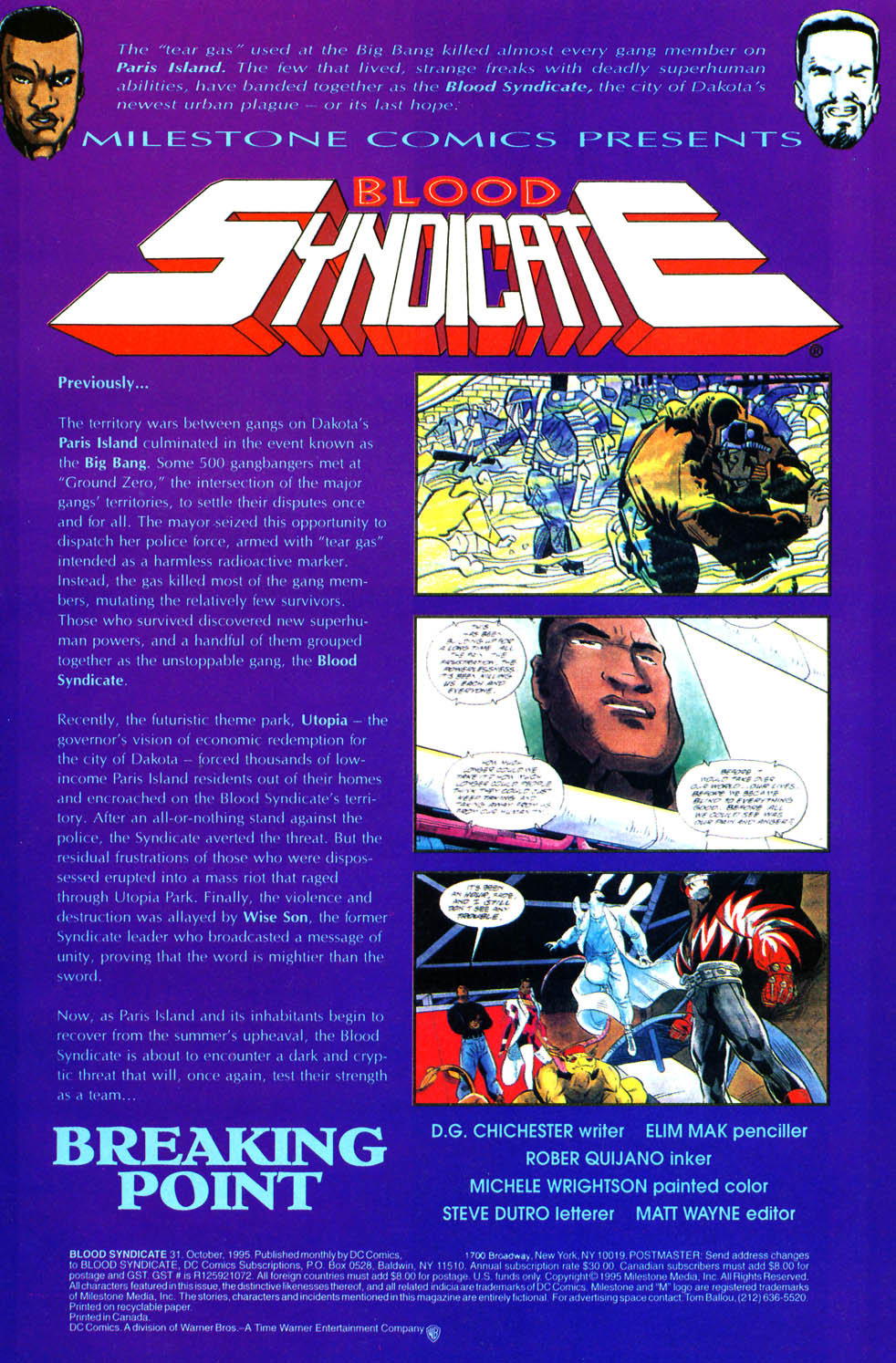 Read online Blood Syndicate comic -  Issue #31 - 2