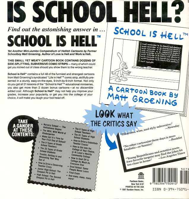 Read online Life In Hell comic -  Issue # TPB School Is Hell - 1