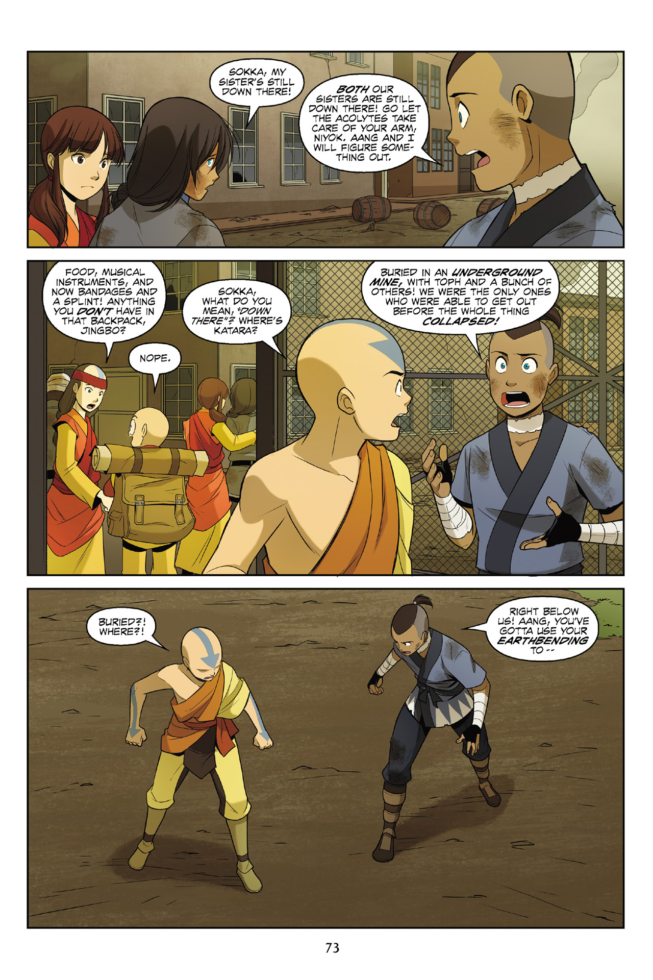 Read online Nickelodeon Avatar: The Last Airbender - The Rift comic -  Issue # Part 2 - 74