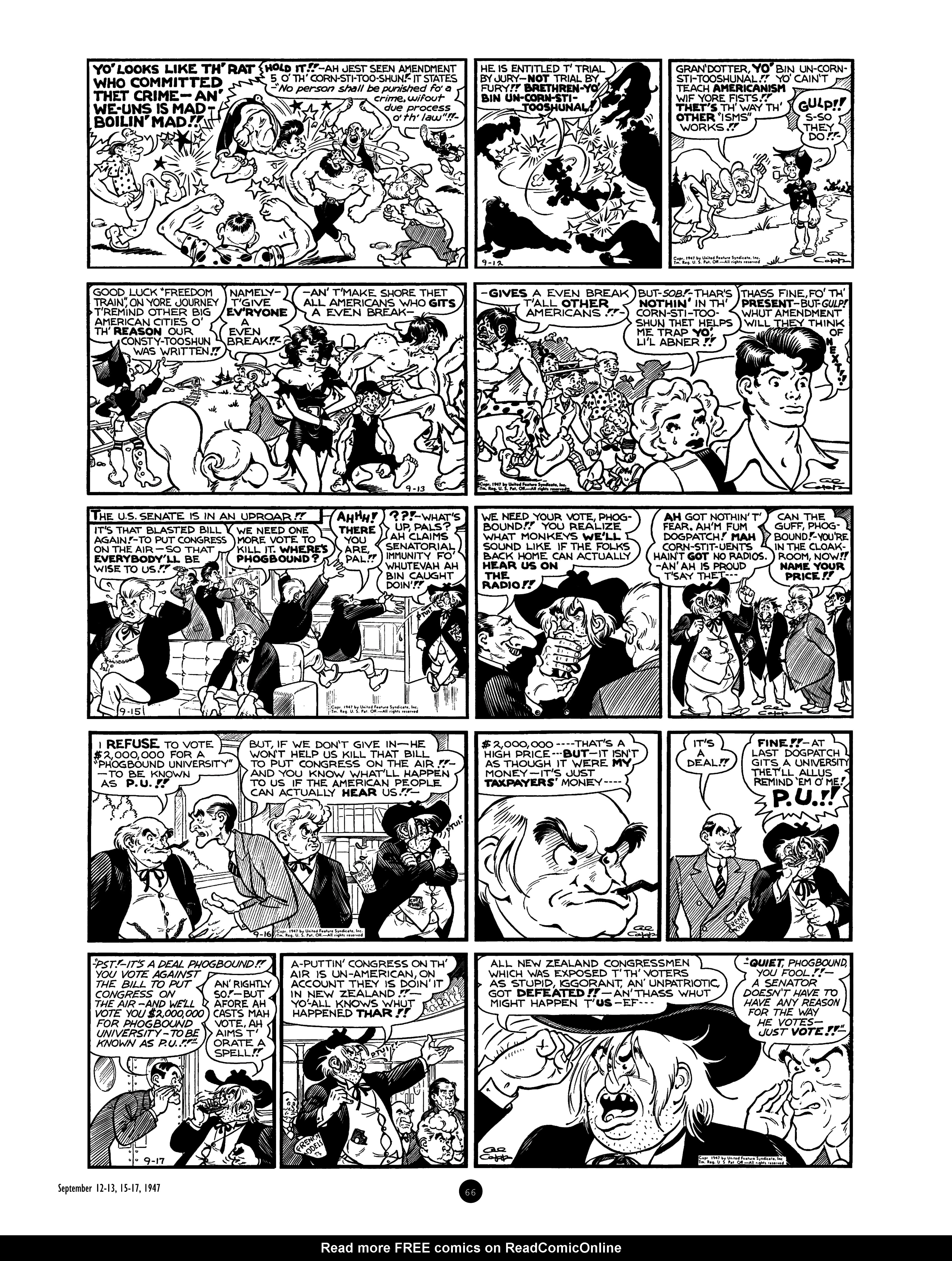 Read online Al Capp's Li'l Abner Complete Daily & Color Sunday Comics comic -  Issue # TPB 7 (Part 1) - 66