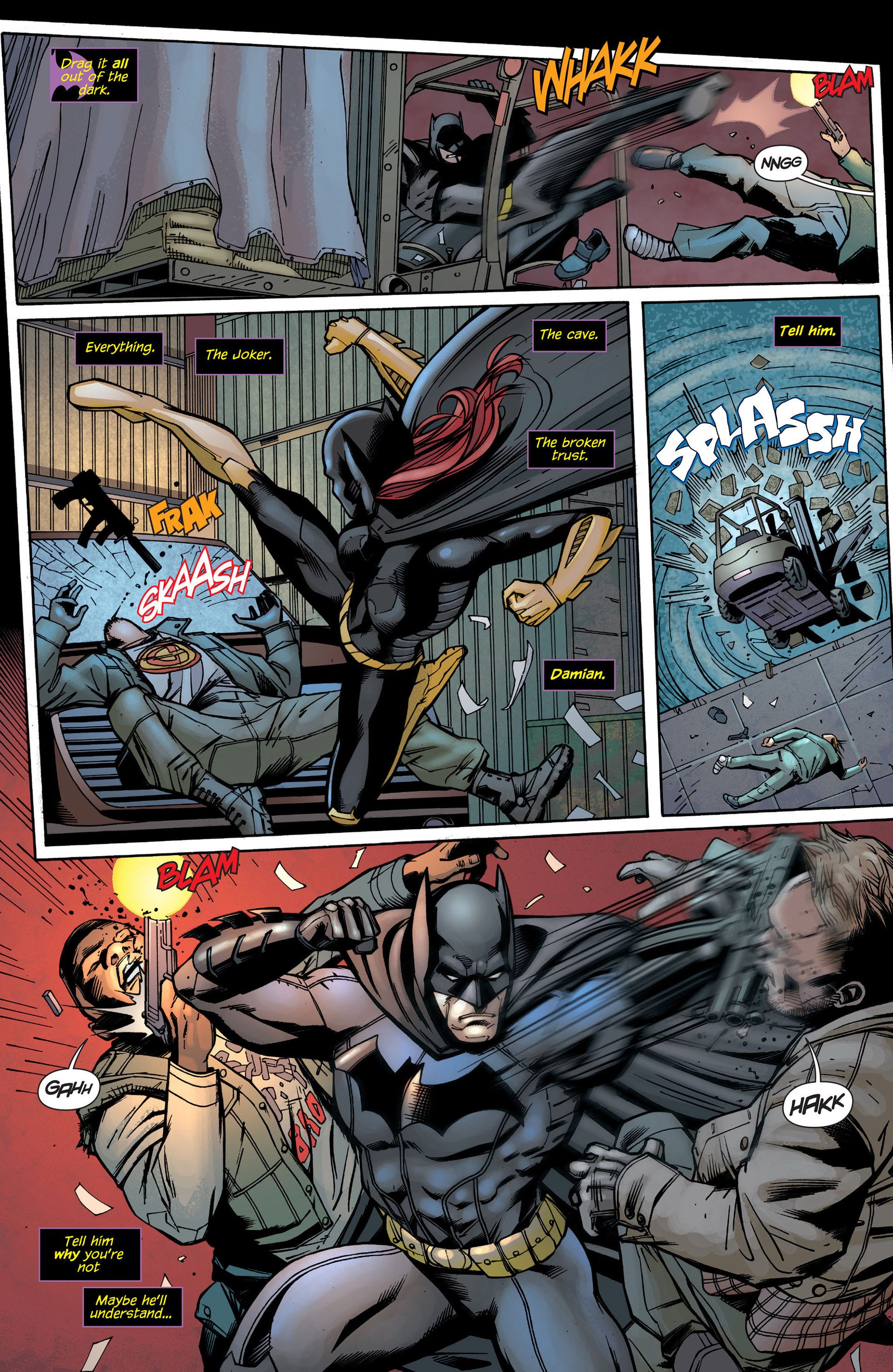 Read online Batman and Robin (2011) comic -  Issue #21 - Batman and Batgirl - 4