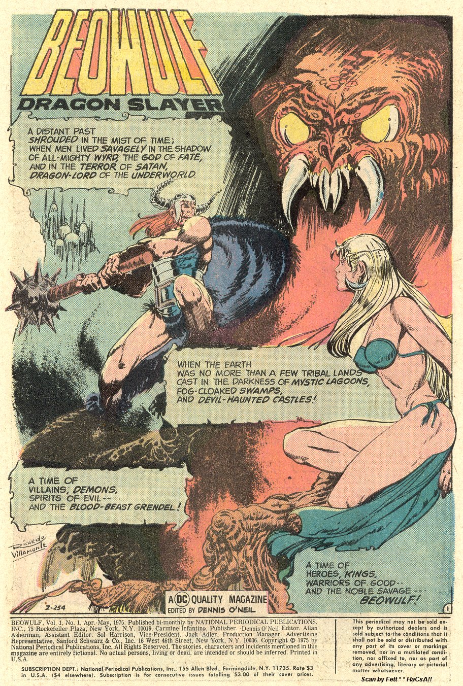 Read online Beowulf (1975) comic -  Issue #1 - 2
