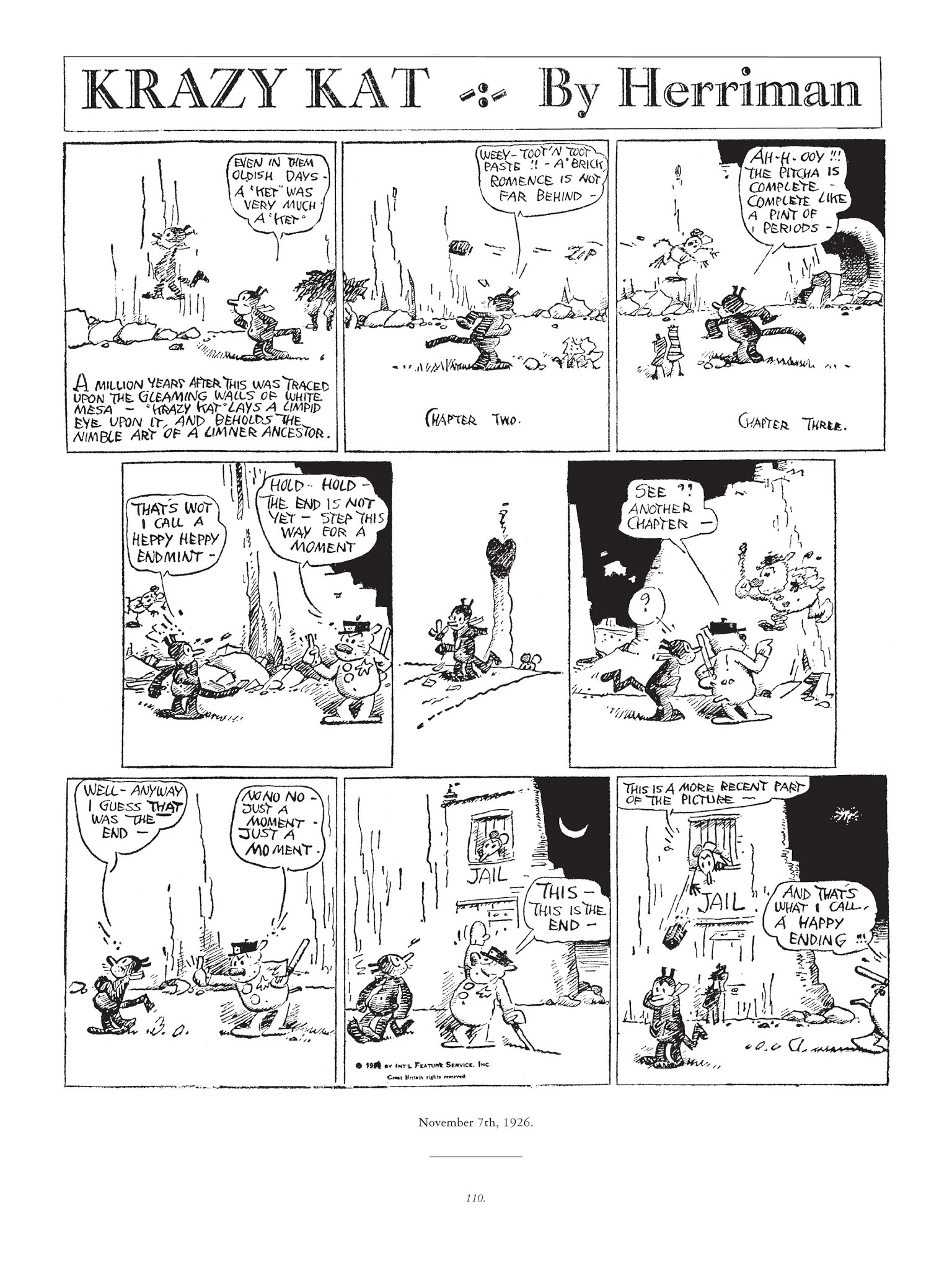 Read online Krazy & Ignatz comic -  Issue # TPB 4 - 111