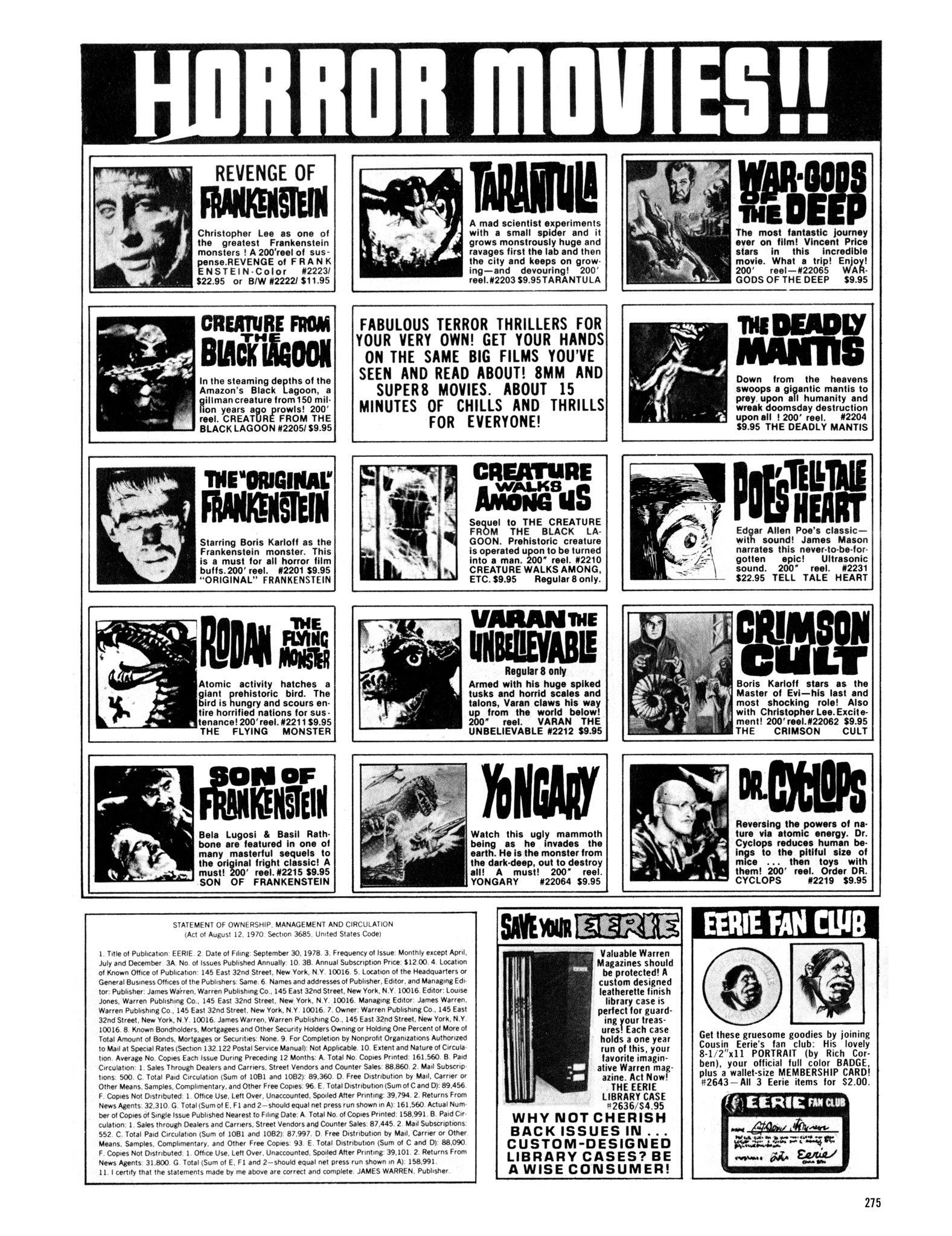 Read online Eerie Archives comic -  Issue # TPB 20 - 275