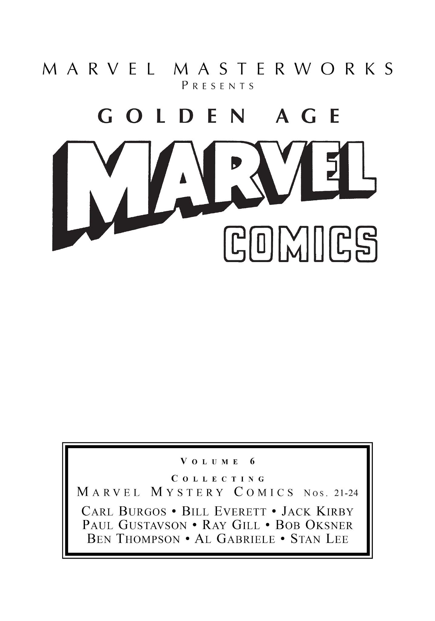 Read online Marvel Masterworks: Golden Age Marvel Comics comic -  Issue # TPB 6 (Part 1) - 2