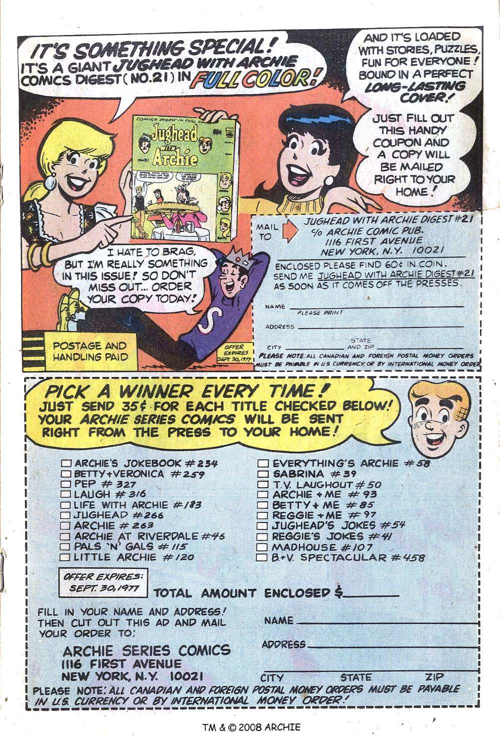 Read online Jughead (1965) comic -  Issue #265 - 19