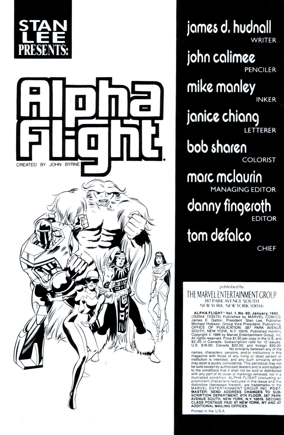 Read online Alpha Flight (1983) comic -  Issue #80 - 2