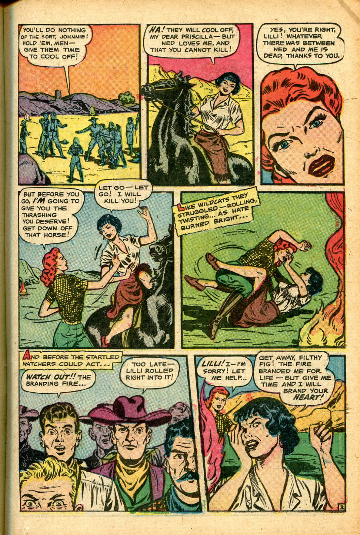 Read online Cowgirl Romances (1950) comic -  Issue #7 - 15