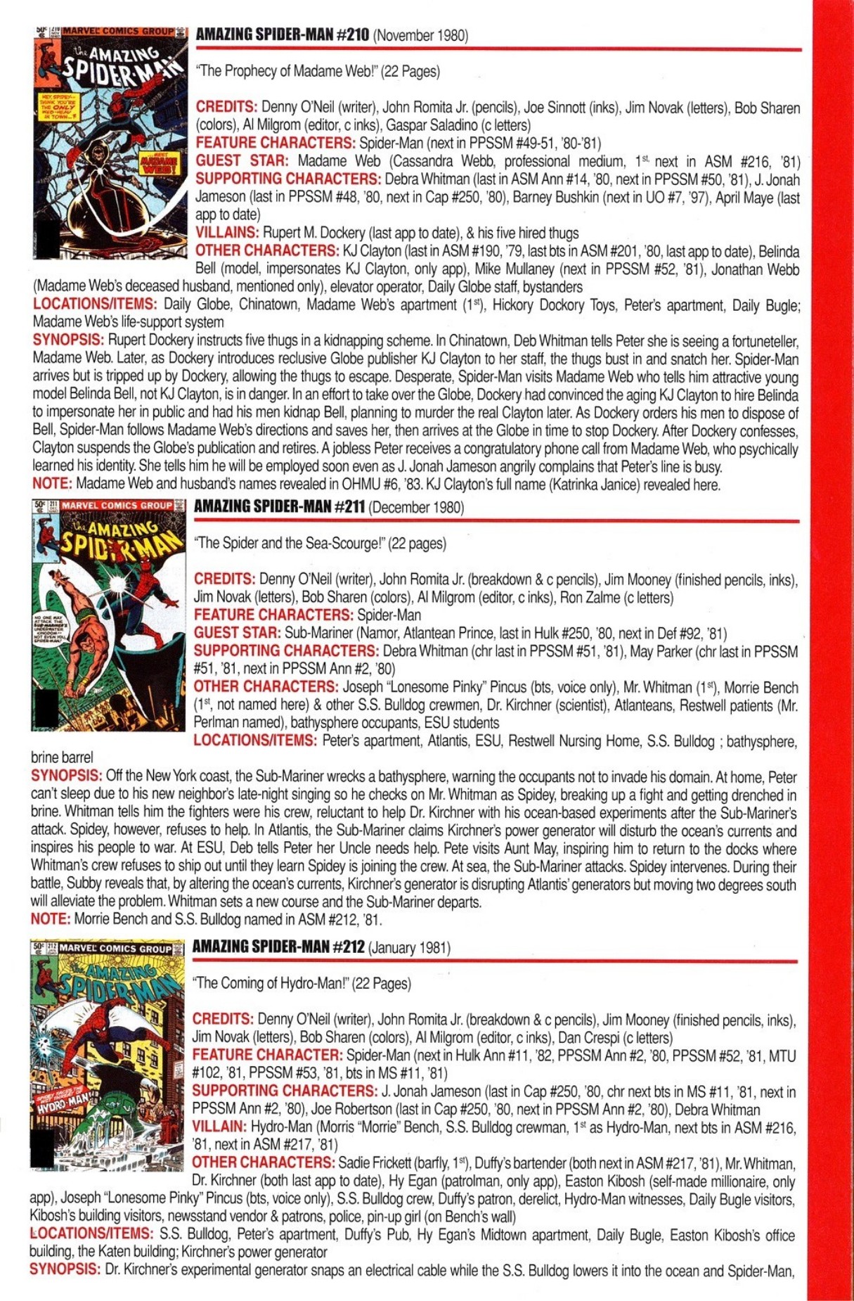 Read online Official Index to the Marvel Universe comic -  Issue #5 - 9