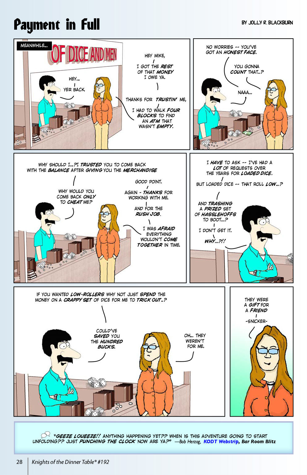 Read online Knights of the Dinner Table comic -  Issue #192 - 30