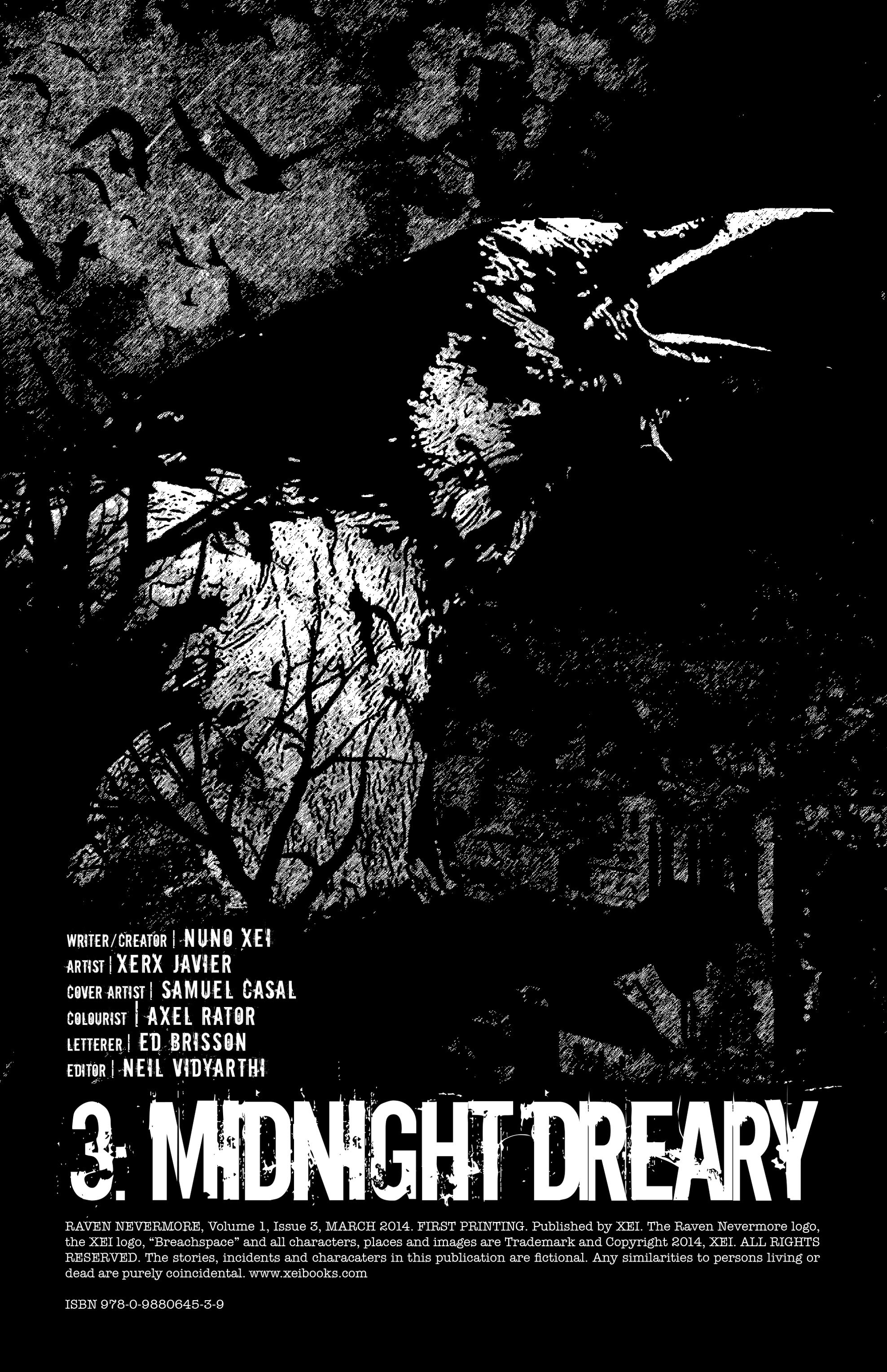 Read online Raven Nevermore comic -  Issue #3 - 2