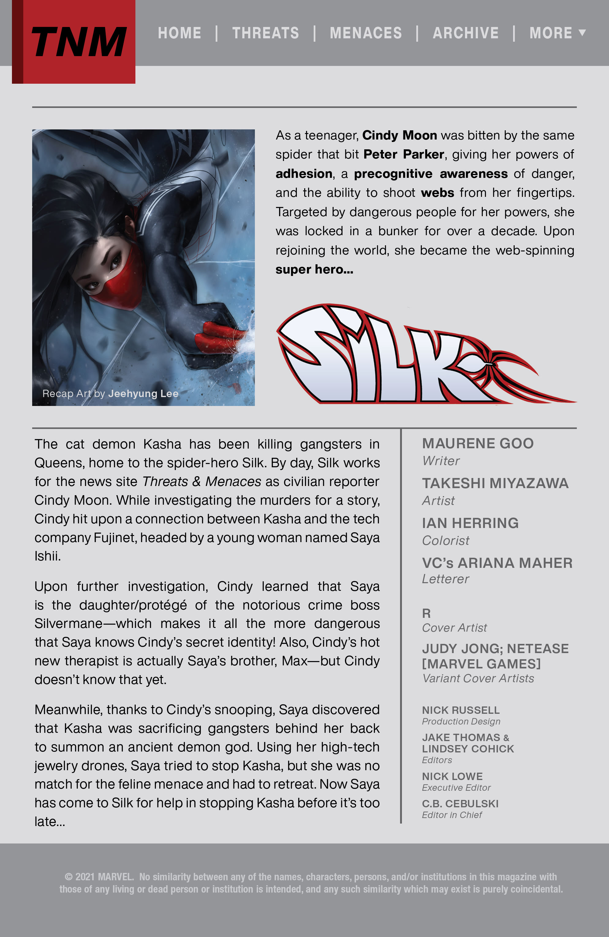 Read online Silk (2021) comic -  Issue #5 - 2