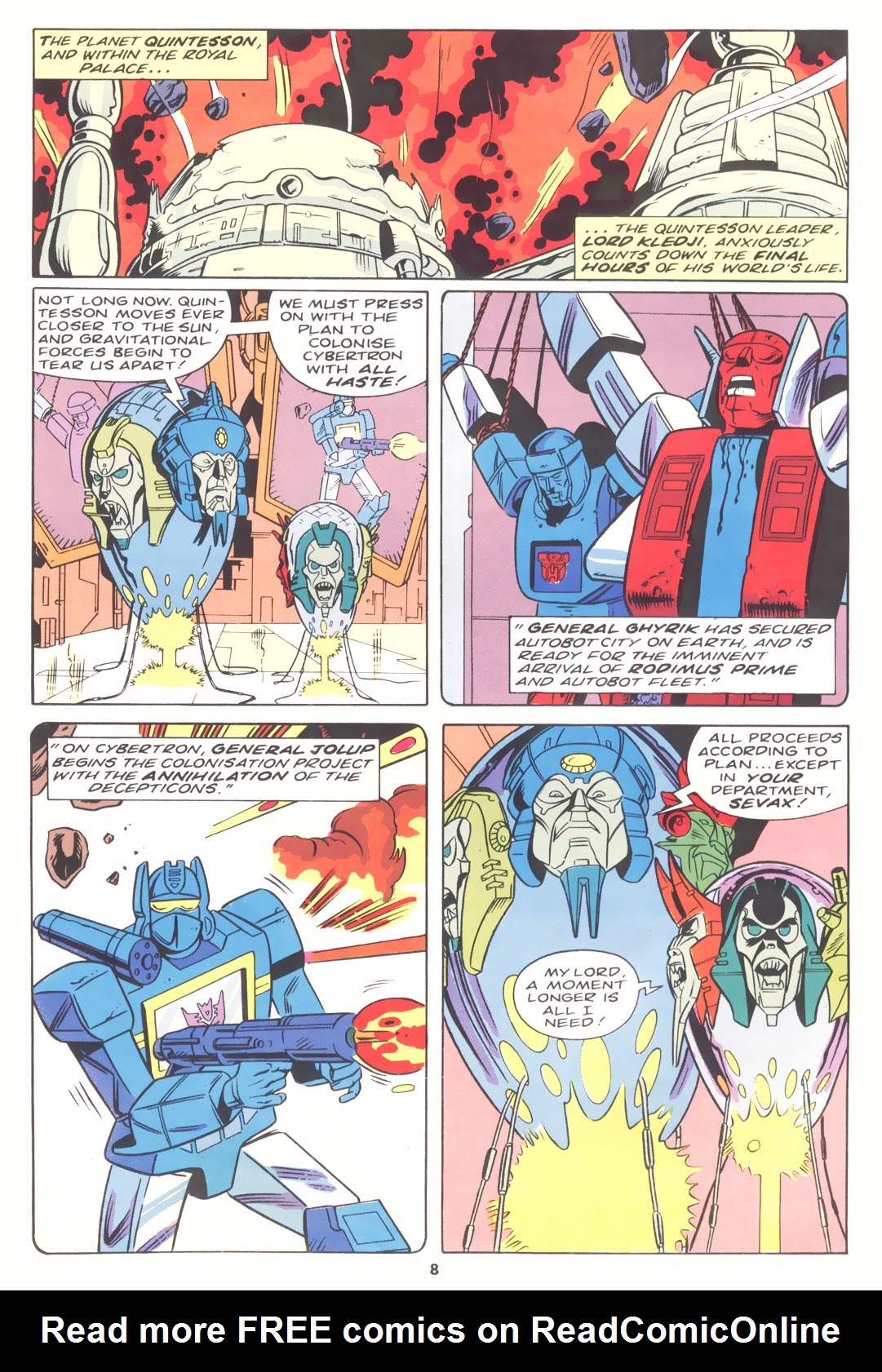 Read online The Transformers (UK) comic -  Issue #185 - 8