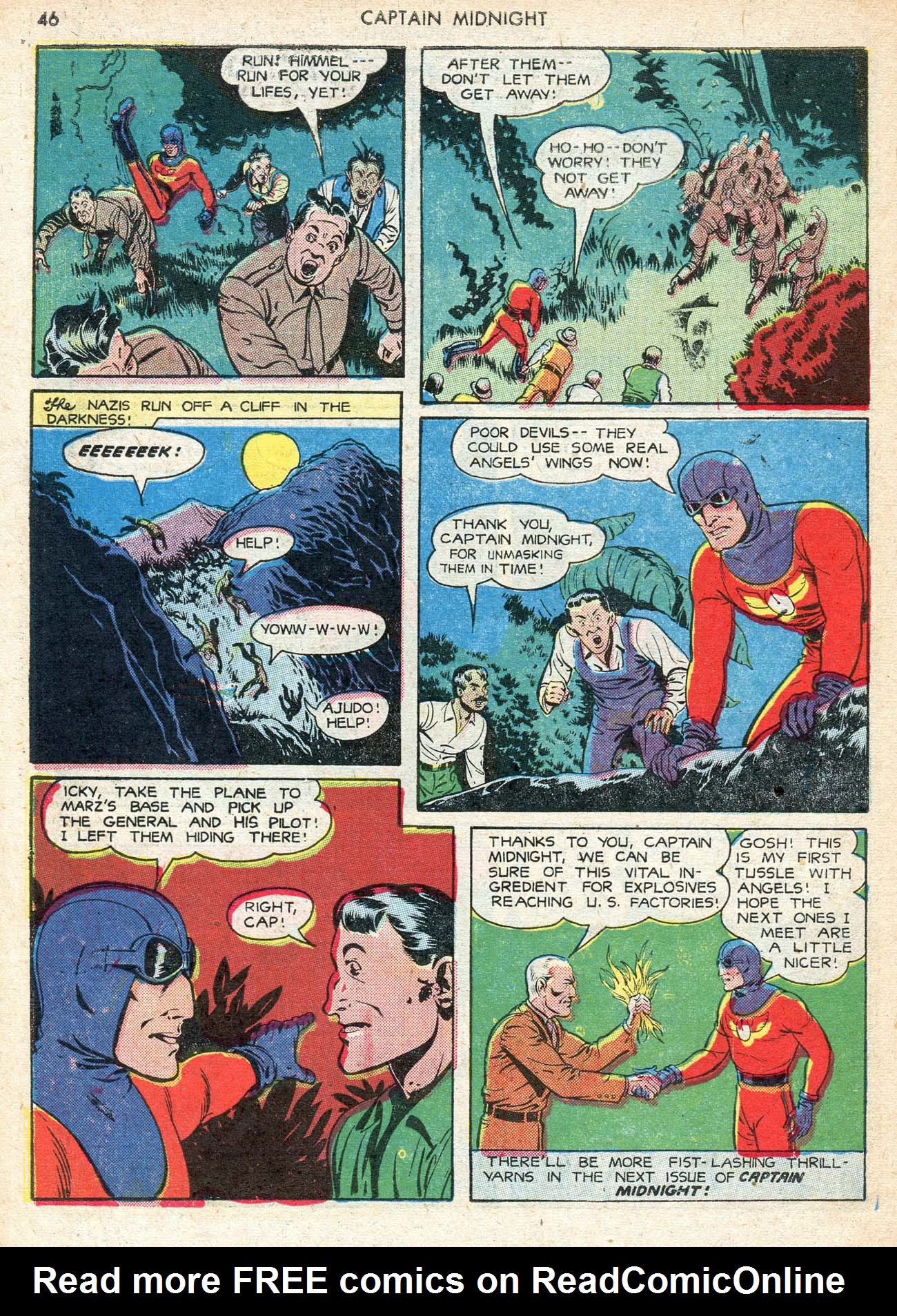 Read online Captain Midnight (1942) comic -  Issue #12 - 46