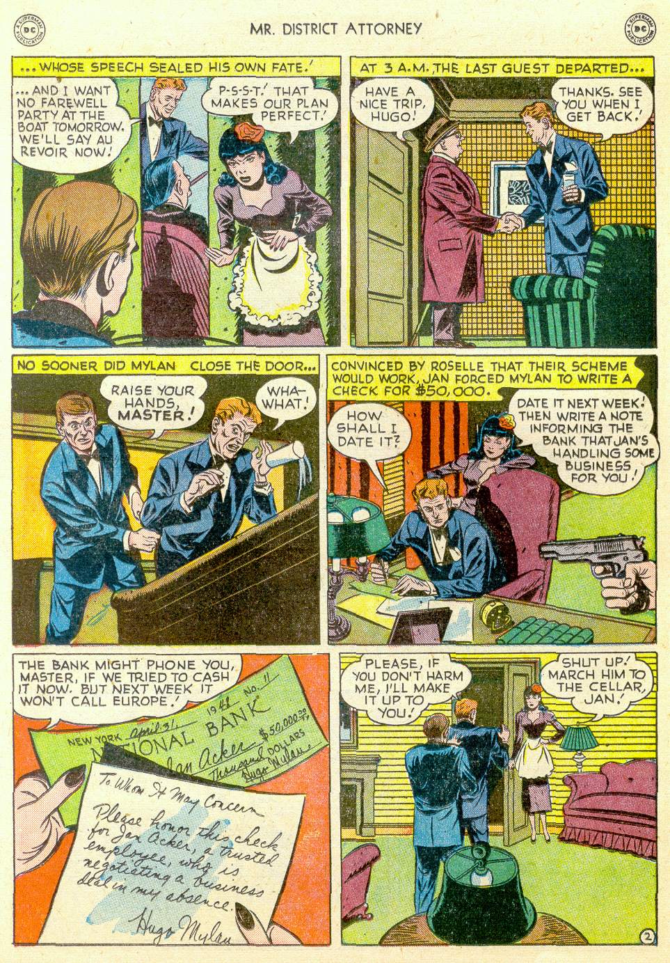 Read online Mr. District Attorney comic -  Issue #11 - 36