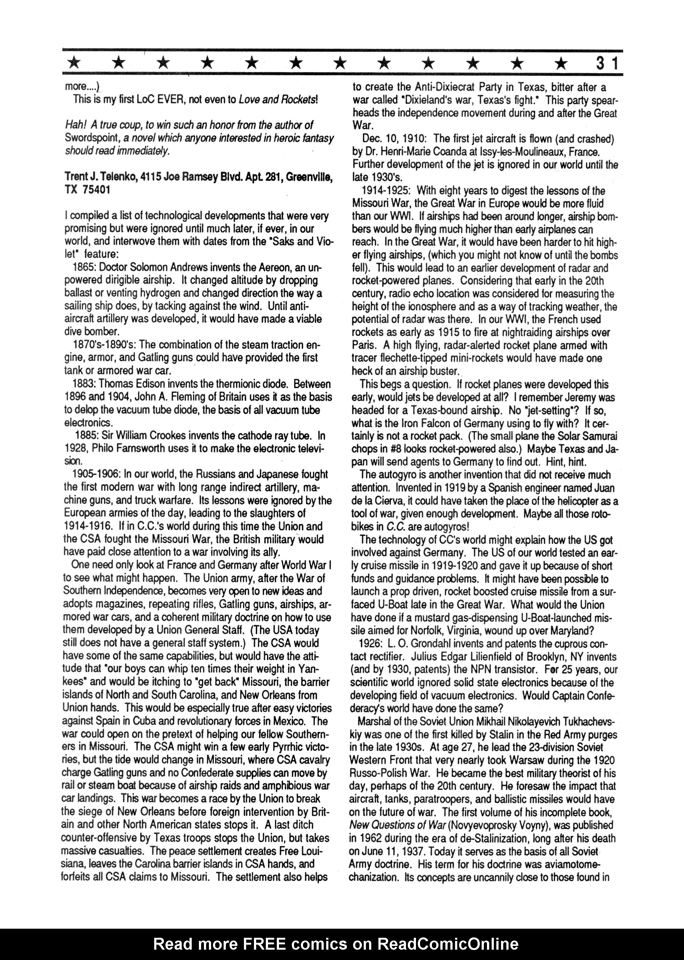 Read online Captain Confederacy (1986) comic -  Issue #10 - 33