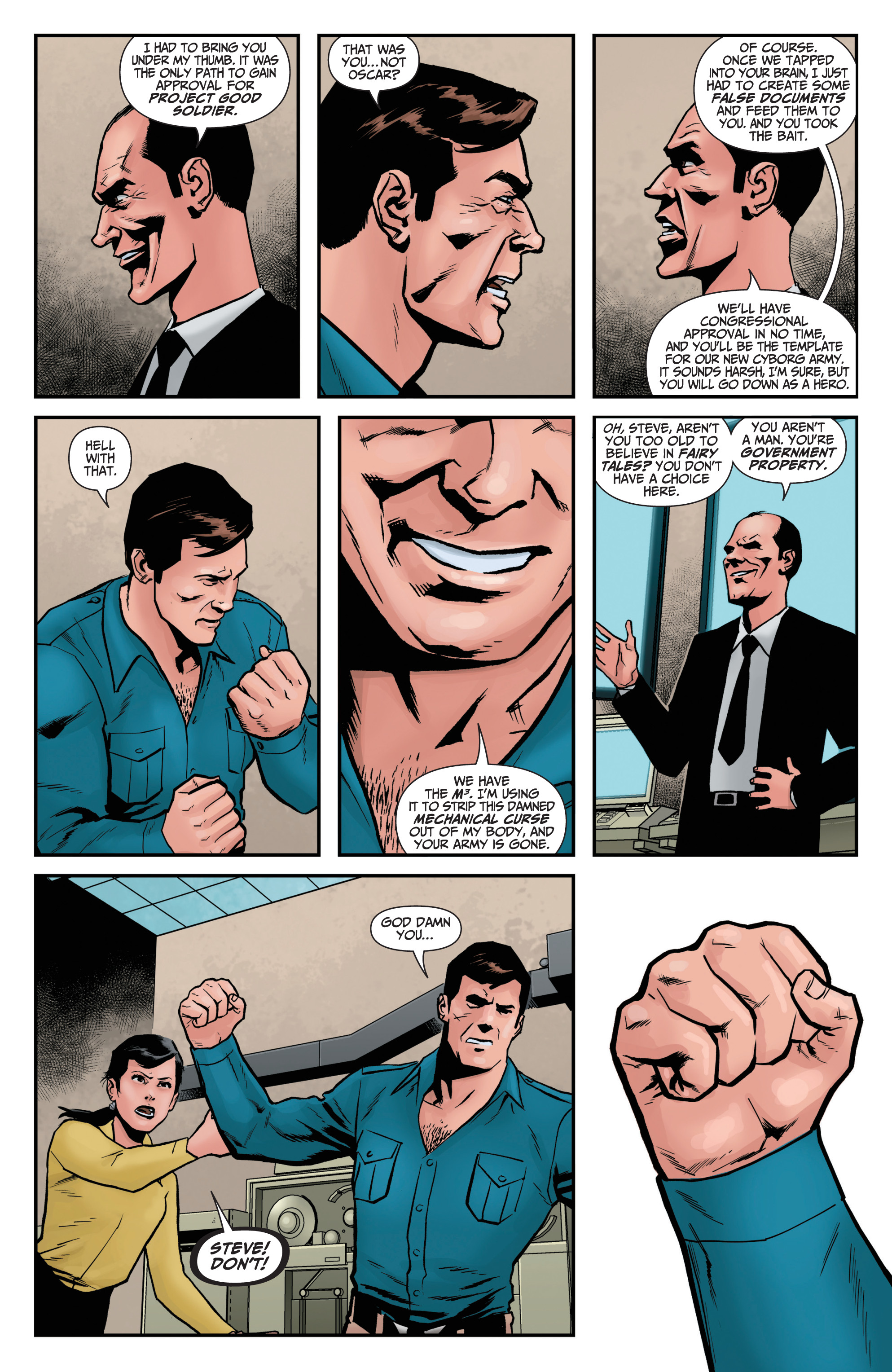 Read online The Six Million Dollar Man: Fall of Man comic -  Issue #4 - 15