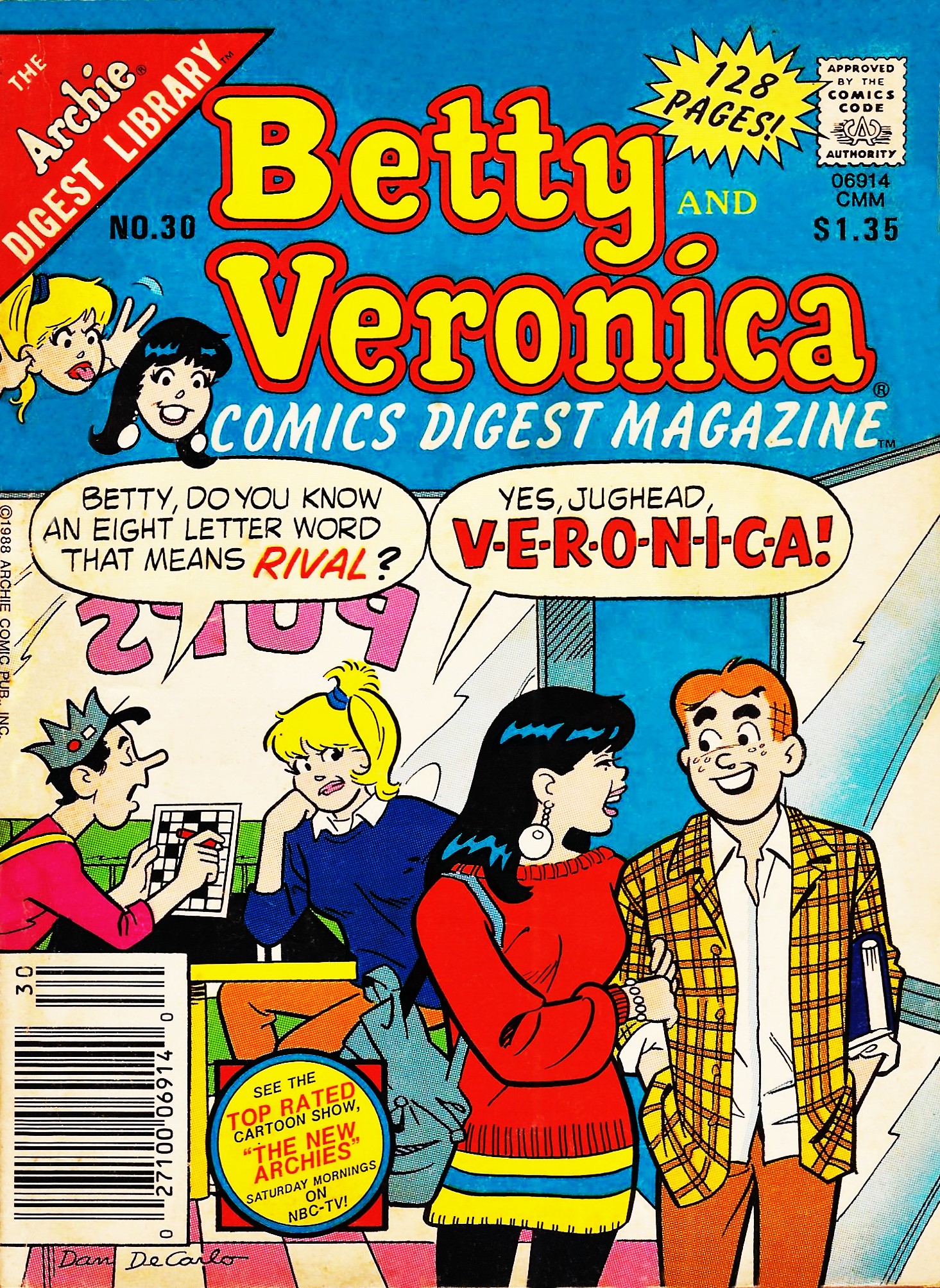 Read online Betty and Veronica Digest Magazine comic -  Issue #30 - 1