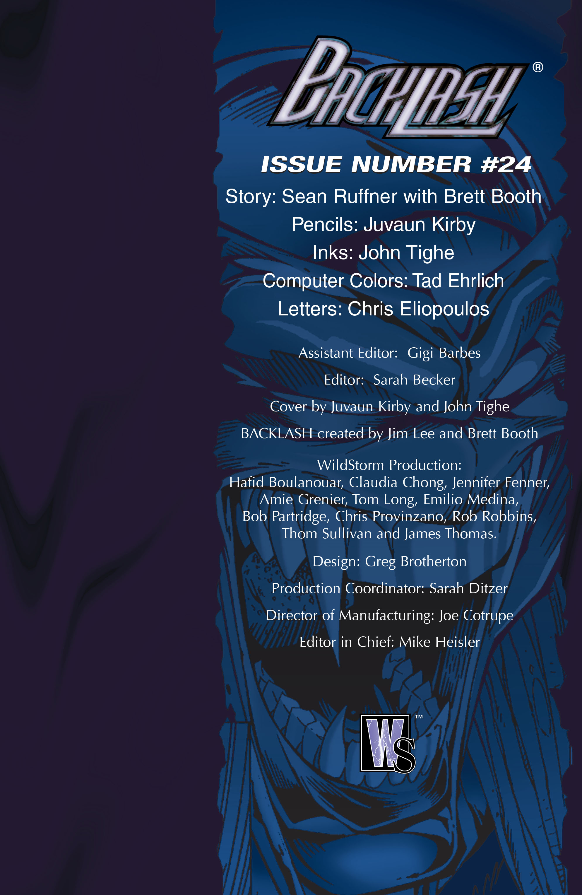 Read online Backlash comic -  Issue #24 - 24