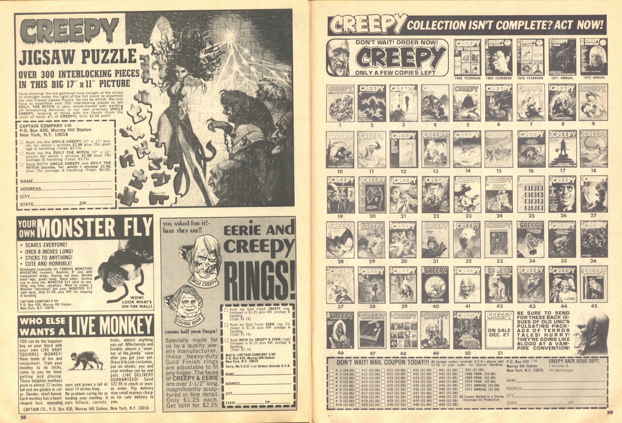 Read online Creepy (1964) comic -  Issue #50 - 54