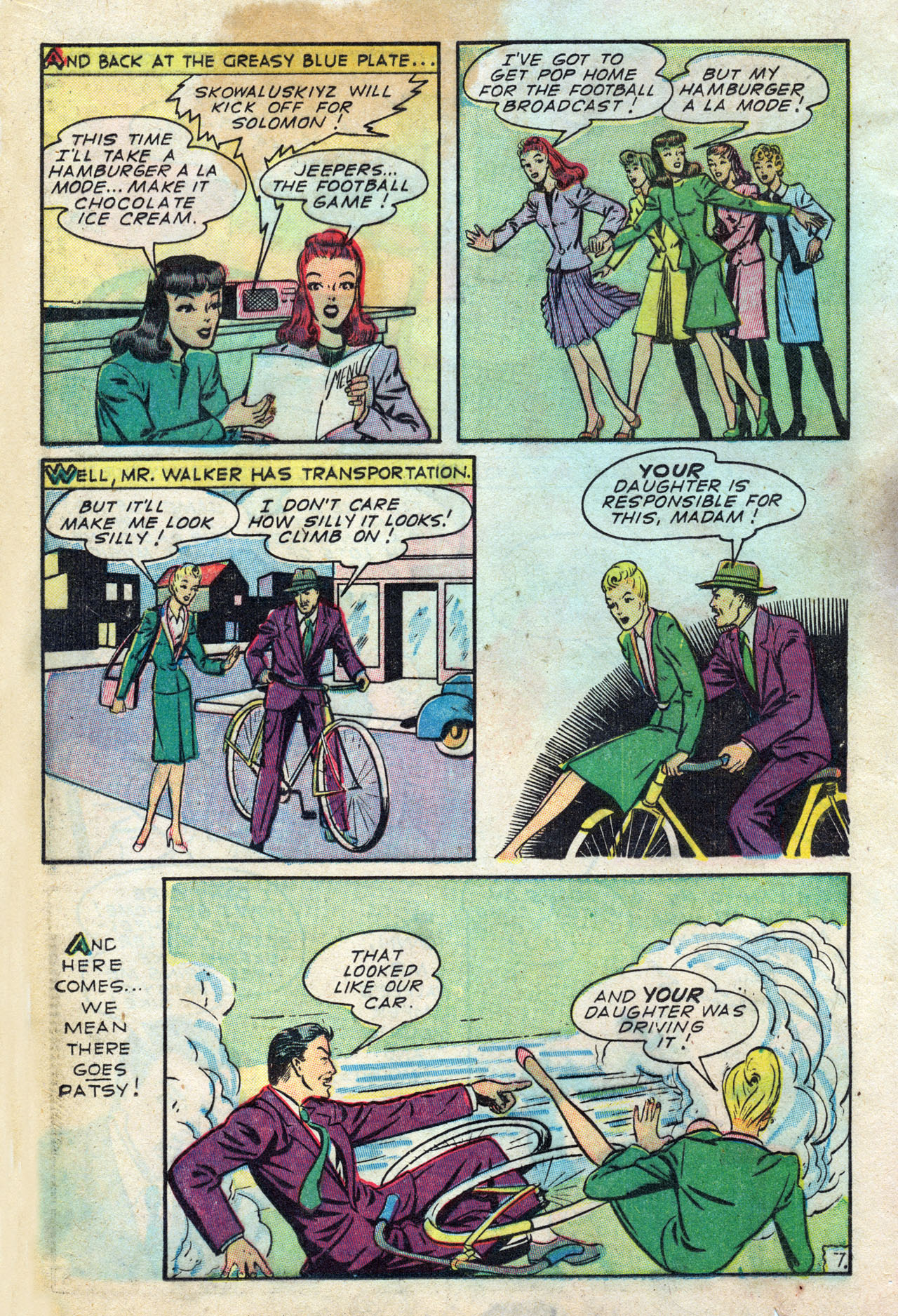 Read online Patsy Walker comic -  Issue #7 - 16