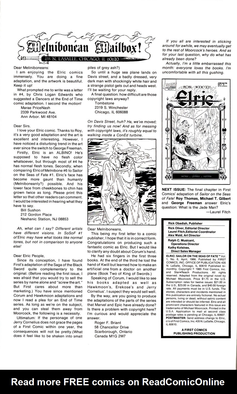 Read online Elric: Sailor on the Seas of Fate comic -  Issue #6 - 2