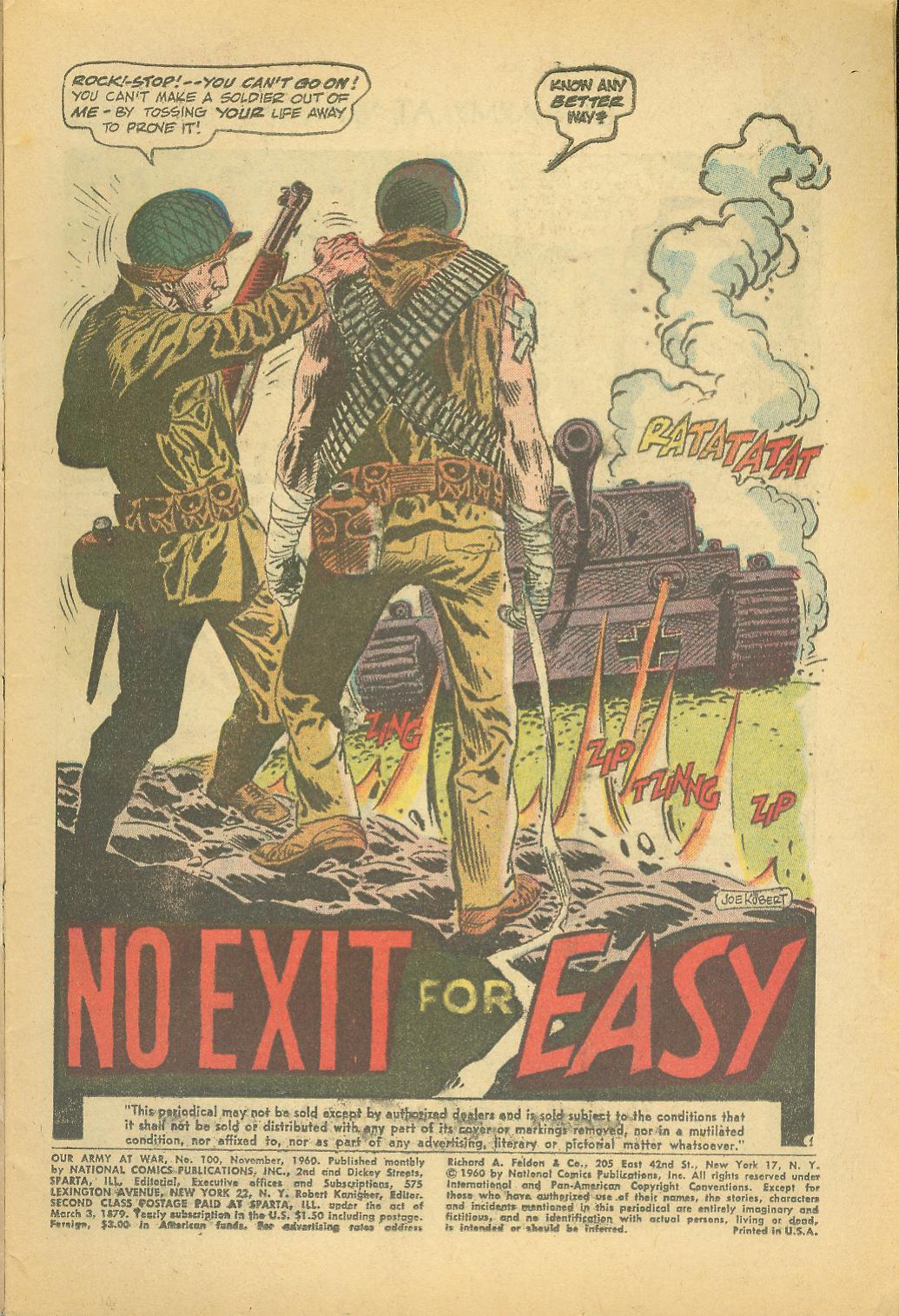 Read online Our Army at War (1952) comic -  Issue #100 - 3