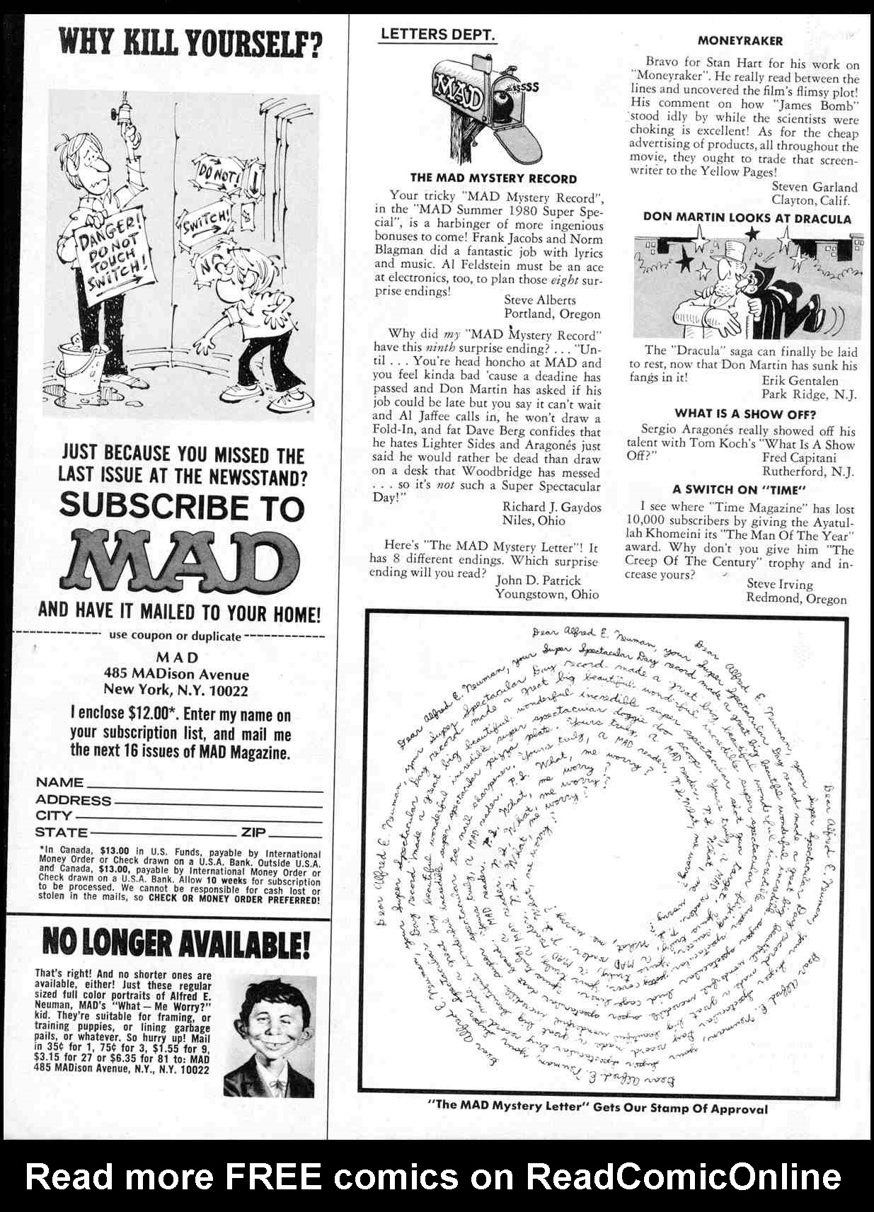 Read online MAD comic -  Issue #215 - 4