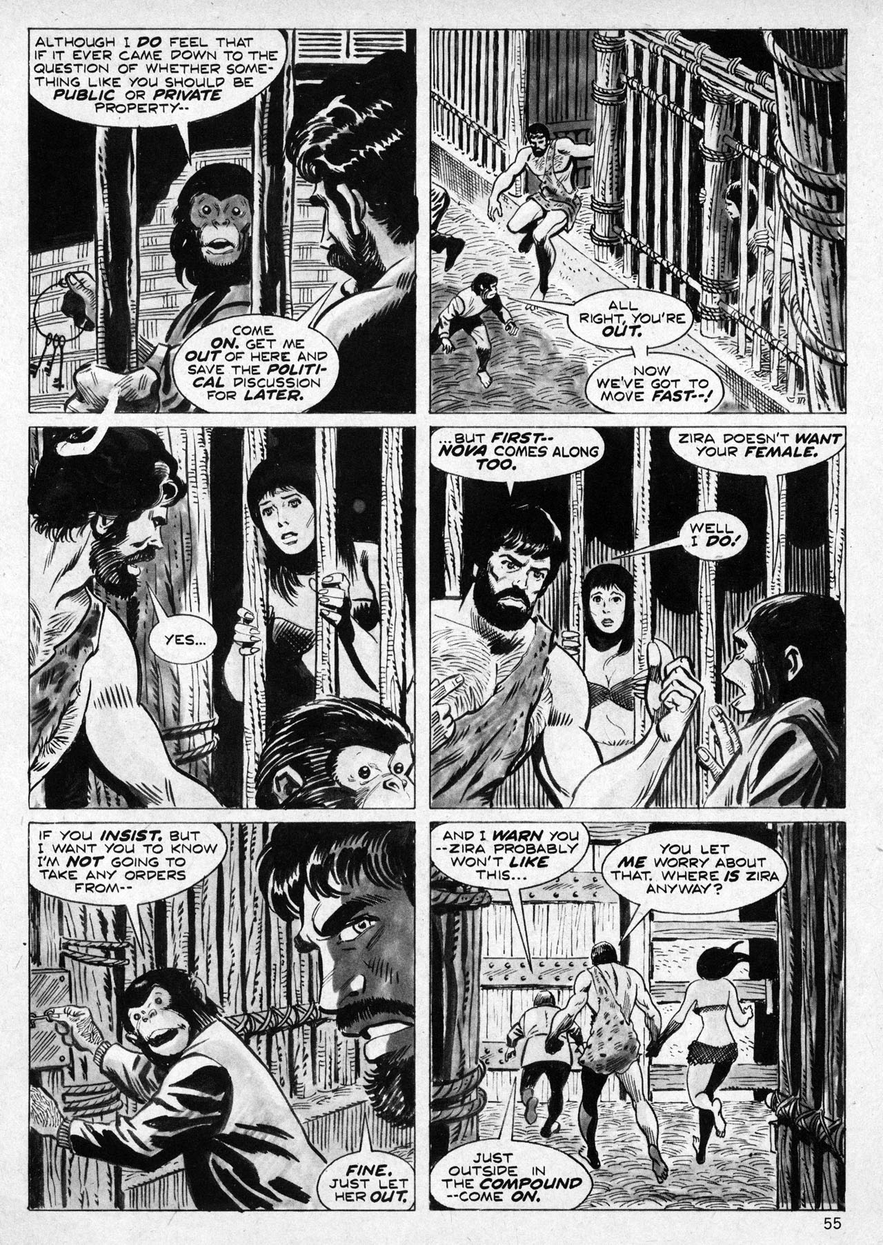 Read online Planet of the Apes comic -  Issue #5 - 51